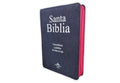 Biblia Jean Letra Gigante 14 puntos con cierre RV1960 tela jean - fucsia