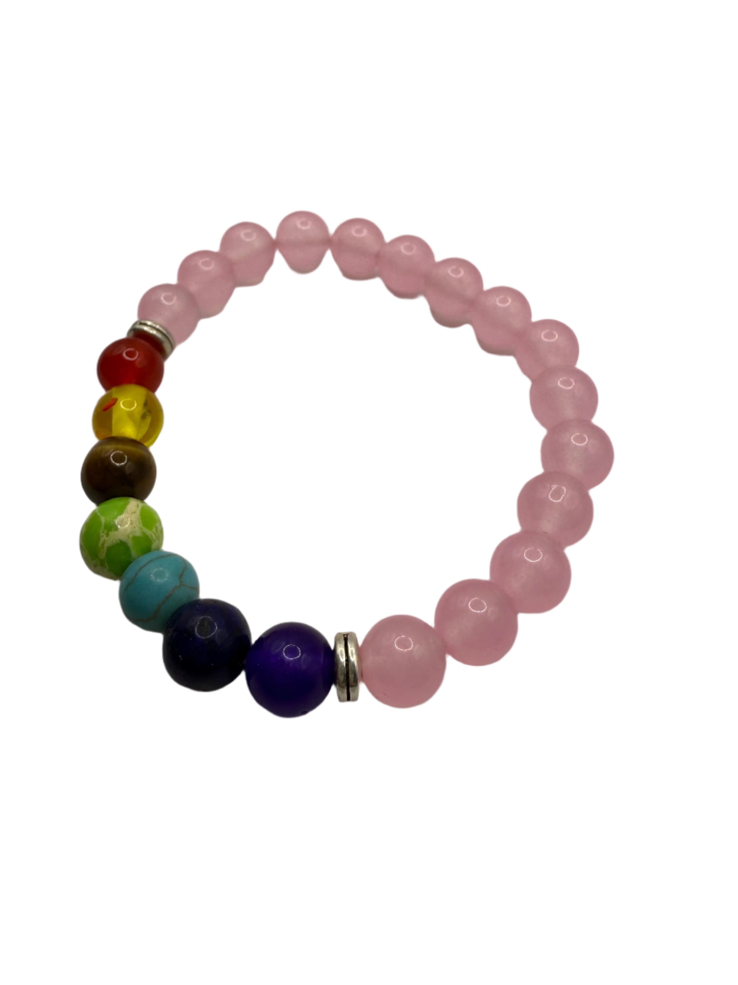 7 Chakra Colorful Beaded Bracelet Beads Yoga Healing Energy Stone