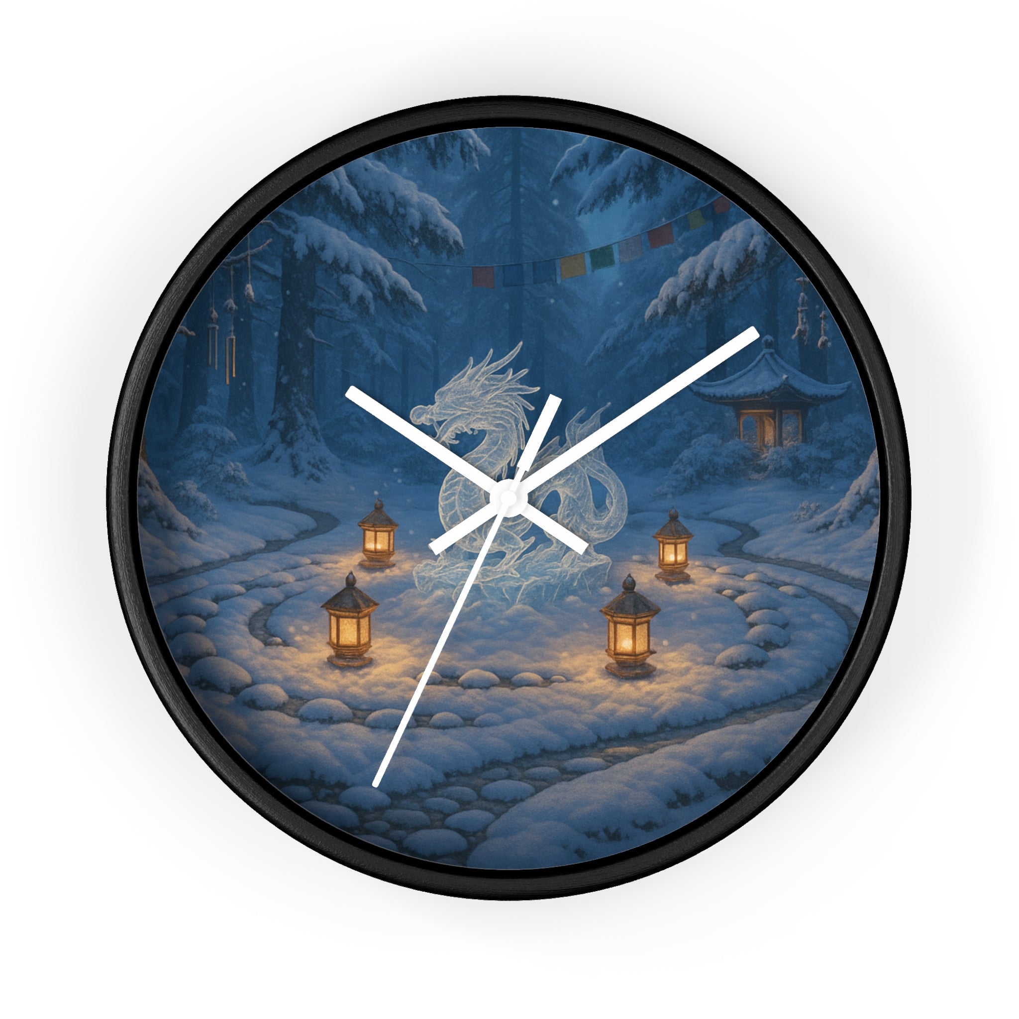 Serene Dragon Wall Clock - Cozy Home Decor, Fantasy Clock, Unique Gift for Dragons Lovers, Timeless Elegance, Asian-Inspired Style