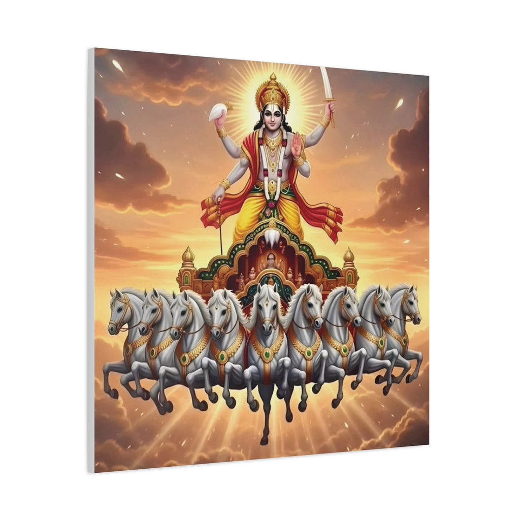 Khrisna Divine Canvas Wall Art, Home Decor, Spiritual Gift, Religious Artwork, Hindu Art