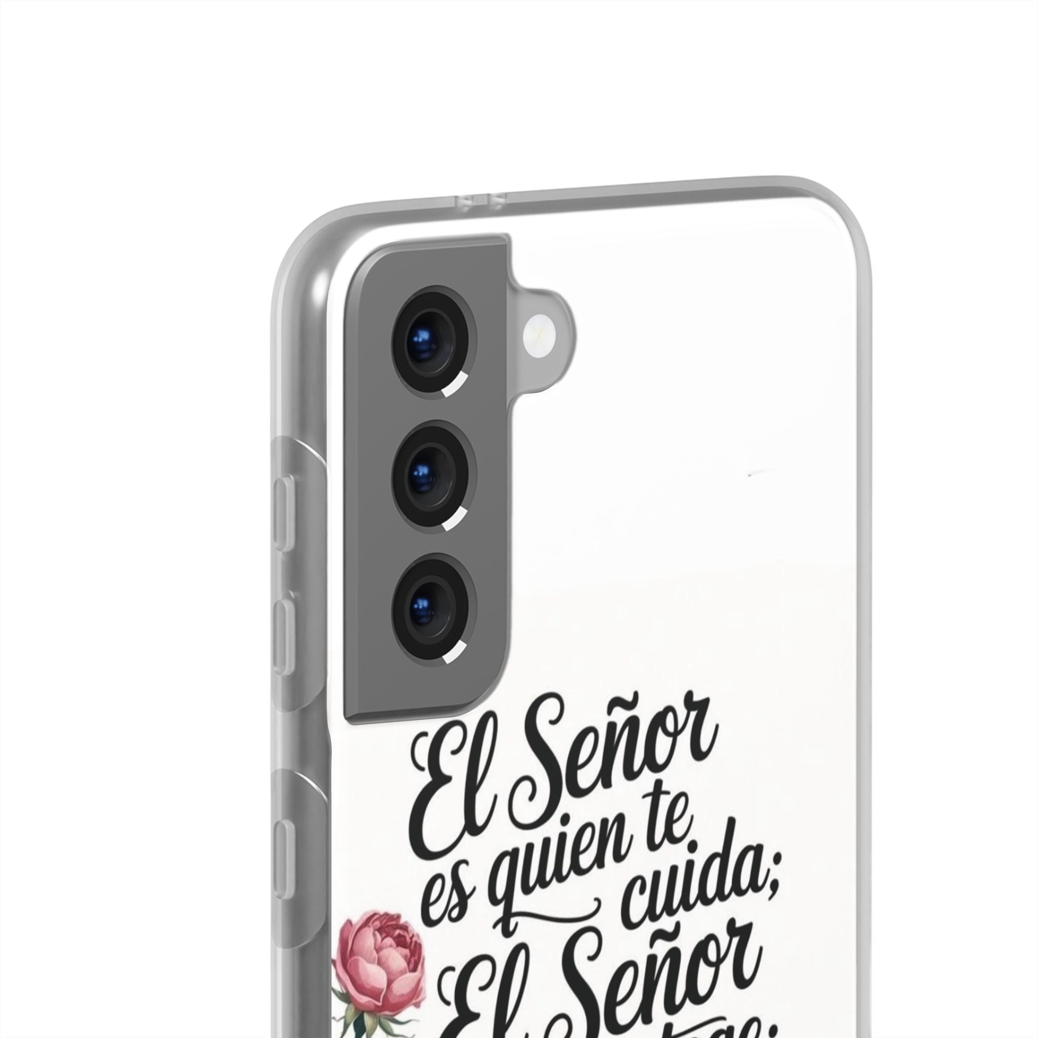 Inspirational Phone Case with Psalm 121:5 Quote, Flexi Case for Protection, Bible Verse Case, Gift for Faith Lovers, Spiritual Décor