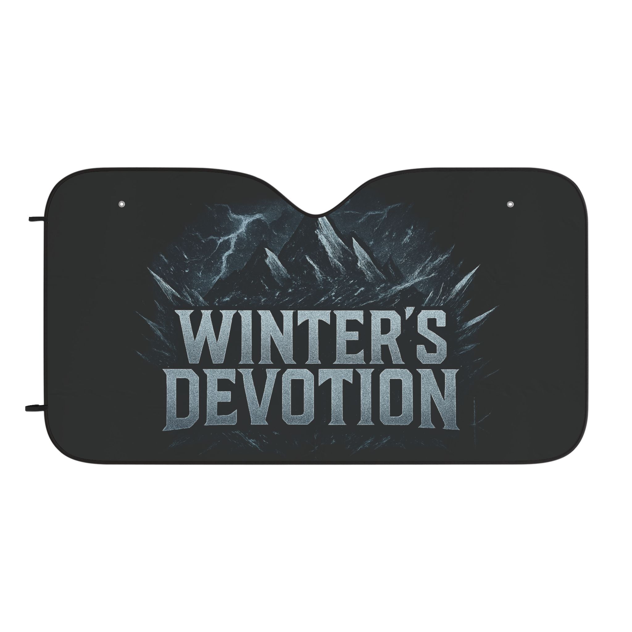 Car Sun Shades - Winter's Devotion | Heat Shield, UV Protection, Auto Accessory, Gifts for Him, Seasonal Decor