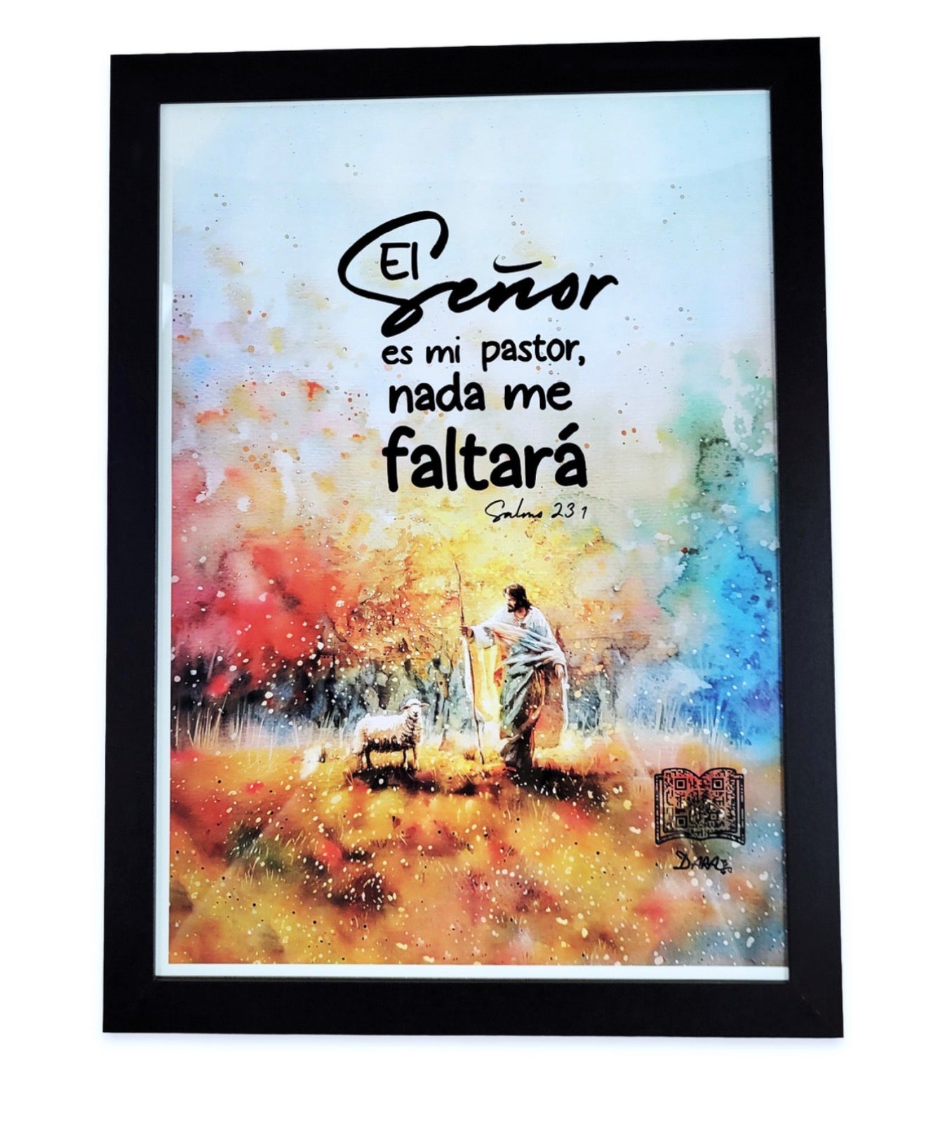 Cuadro Interactivo Impreso a Color con Soporte: El Señor es mi pastor - Salmos 23:1