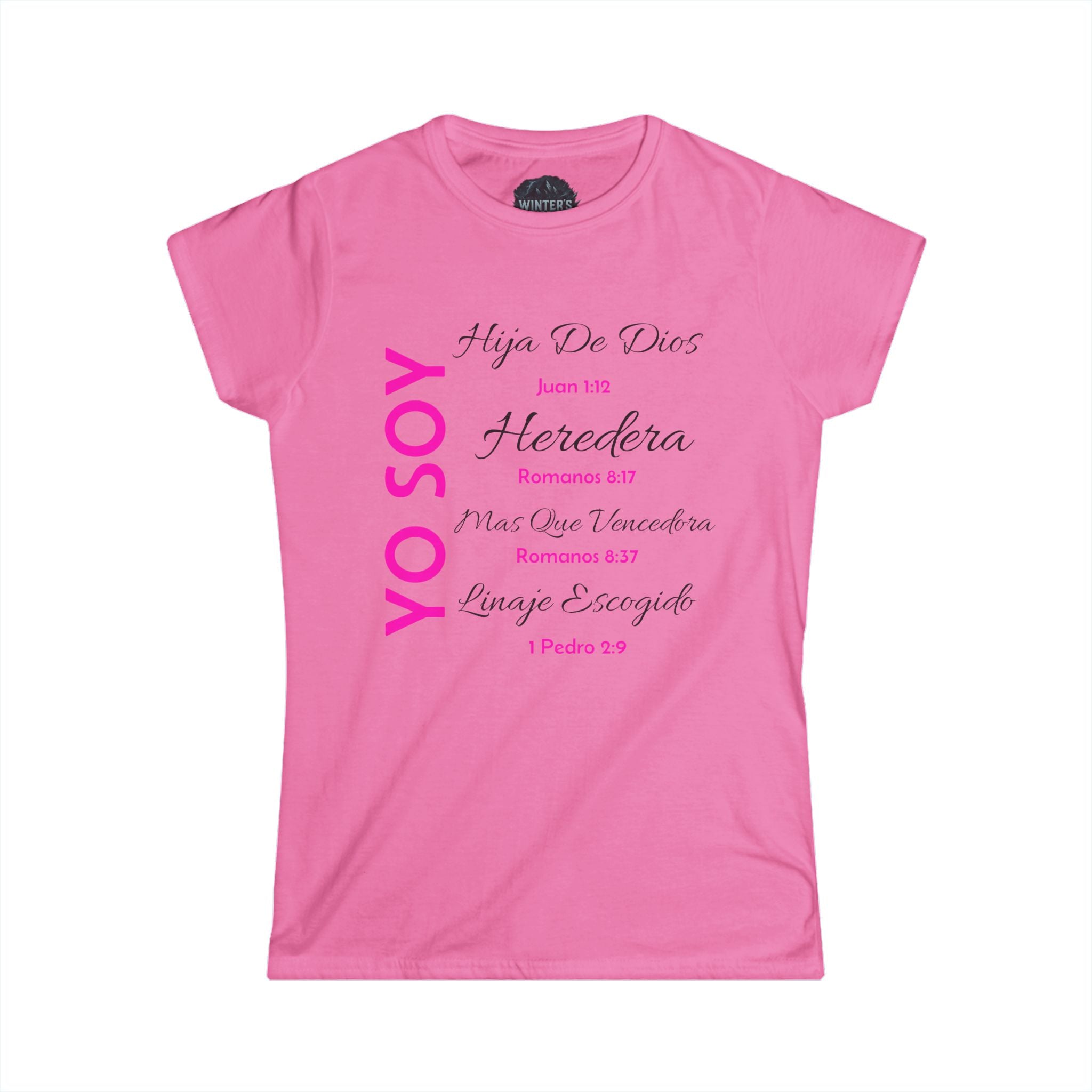 Inspirational Women’s Softstyle Tee, Faith-Based T-Shirt, Christian Apparel, Gift for Her, Motivational Quote Tee