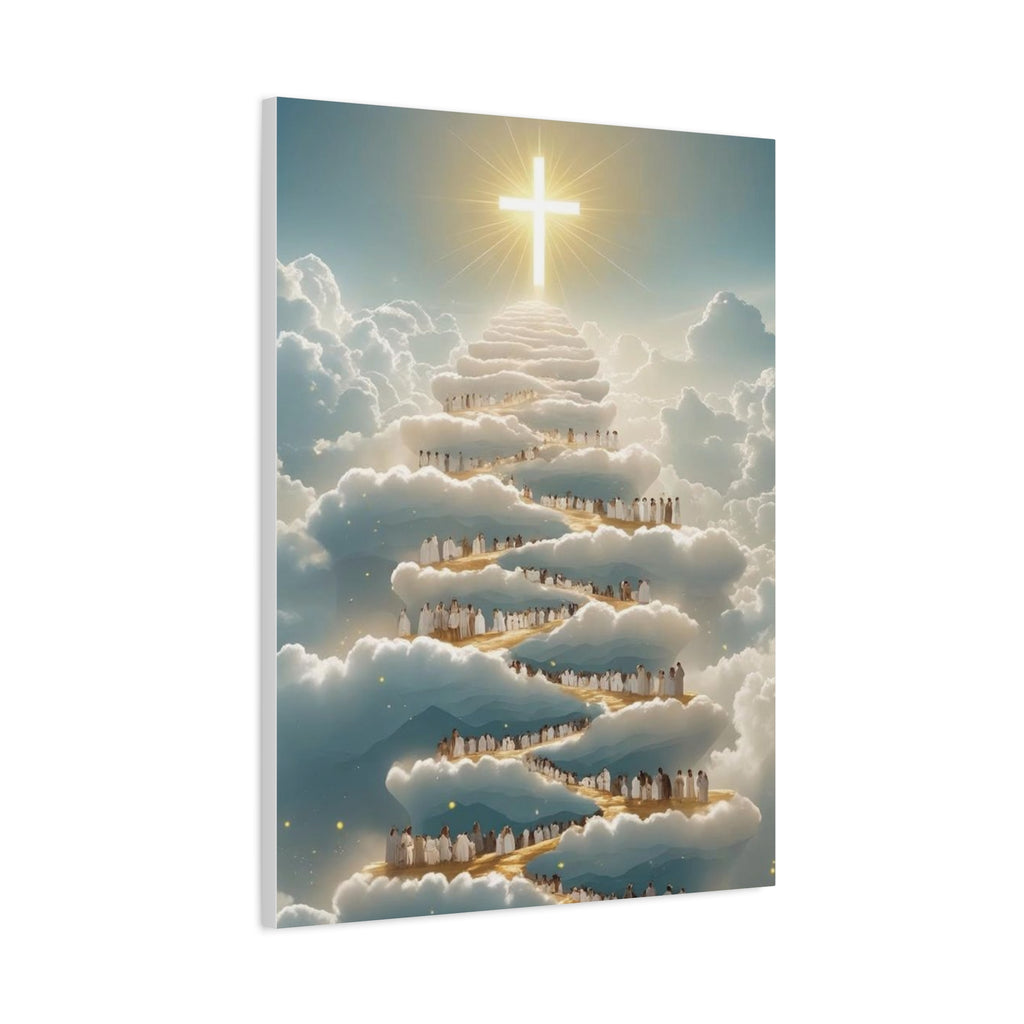 Heavenly Cloud Canvas Art, Spiritual Wall Decor, Christian Home Accent, Inspirational Gift, Faith-Inspired Artwork