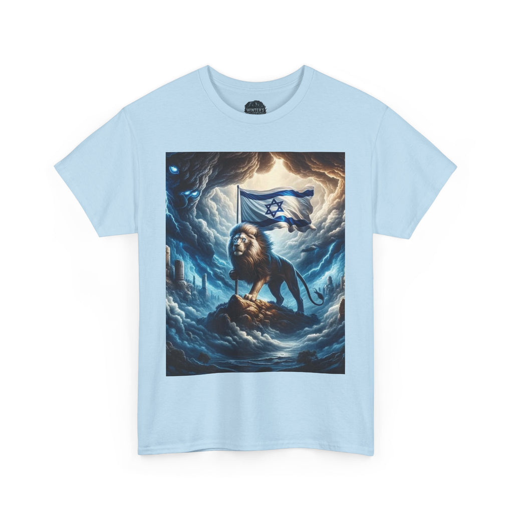 Majestic Lion Unisex Heavy Cotton Tee - Inspirational Apparel, Gift for Animal Lovers, Graphic Tee, Unique T-Shirt, Casual Wear