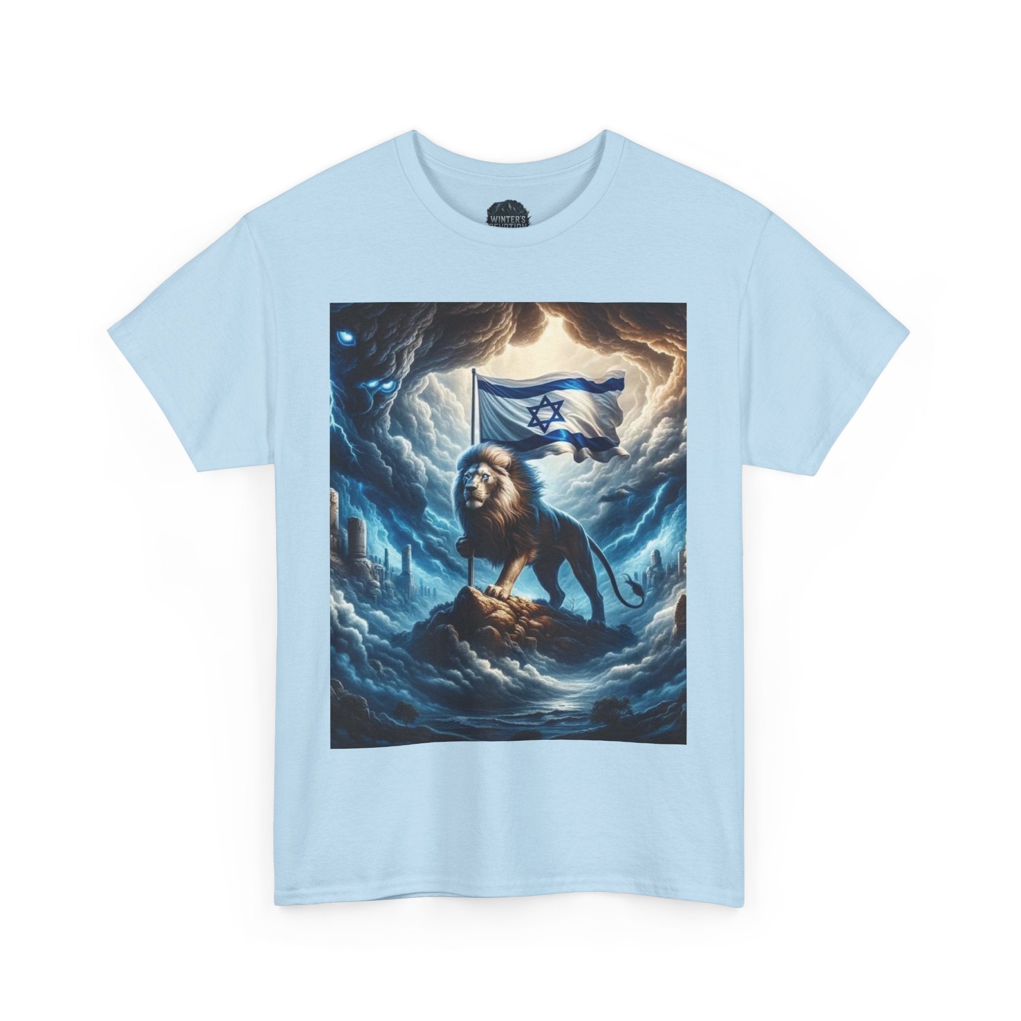 Majestic Lion Unisex Heavy Cotton Tee - Inspirational Apparel, Gift for Animal Lovers, Graphic Tee, Unique T-Shirt, Casual Wear