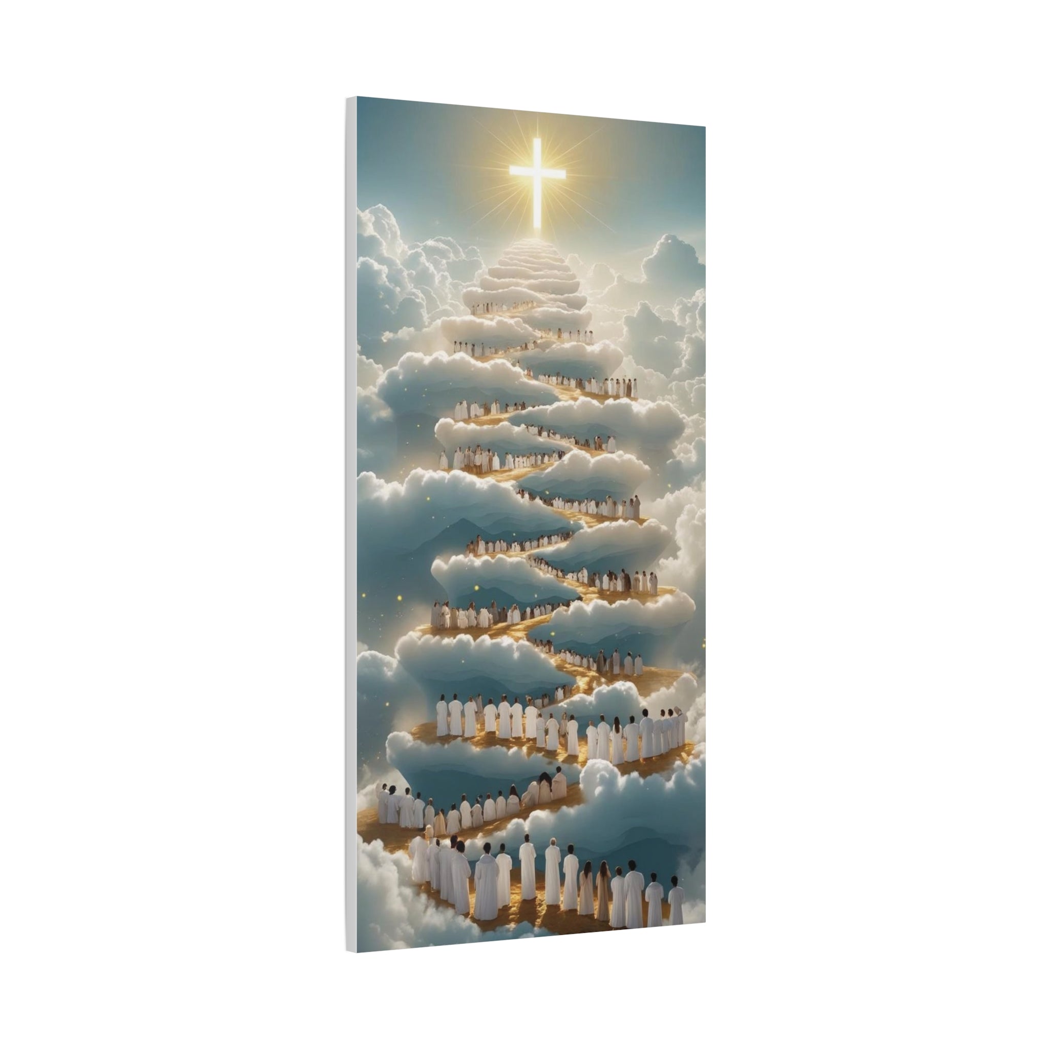 Heavenly Cloud Canvas Art, Spiritual Wall Decor, Christian Home Accent, Inspirational Gift, Faith-Inspired Artwork