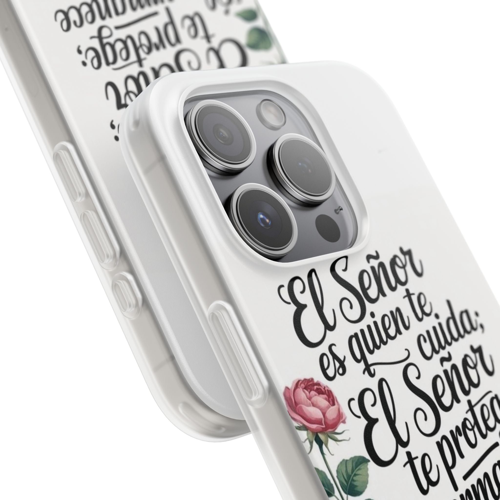 Inspirational Phone Case with Psalm 121:5 Quote, Flexi Case for Protection, Bible Verse Case, Gift for Faith Lovers, Spiritual Décor