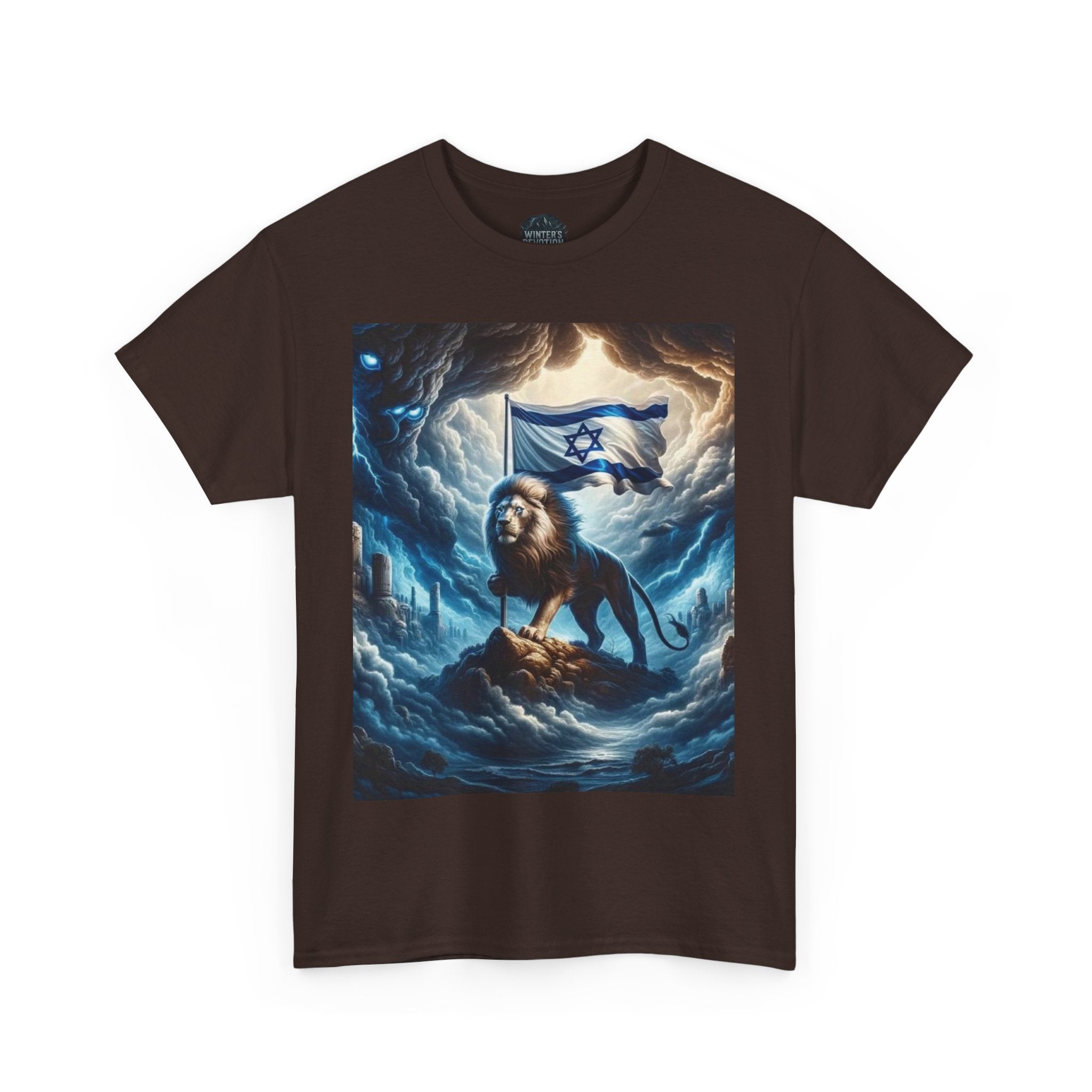 Majestic Lion Unisex Heavy Cotton Tee - Inspirational Apparel, Gift for Animal Lovers, Graphic Tee, Unique T-Shirt, Casual Wear