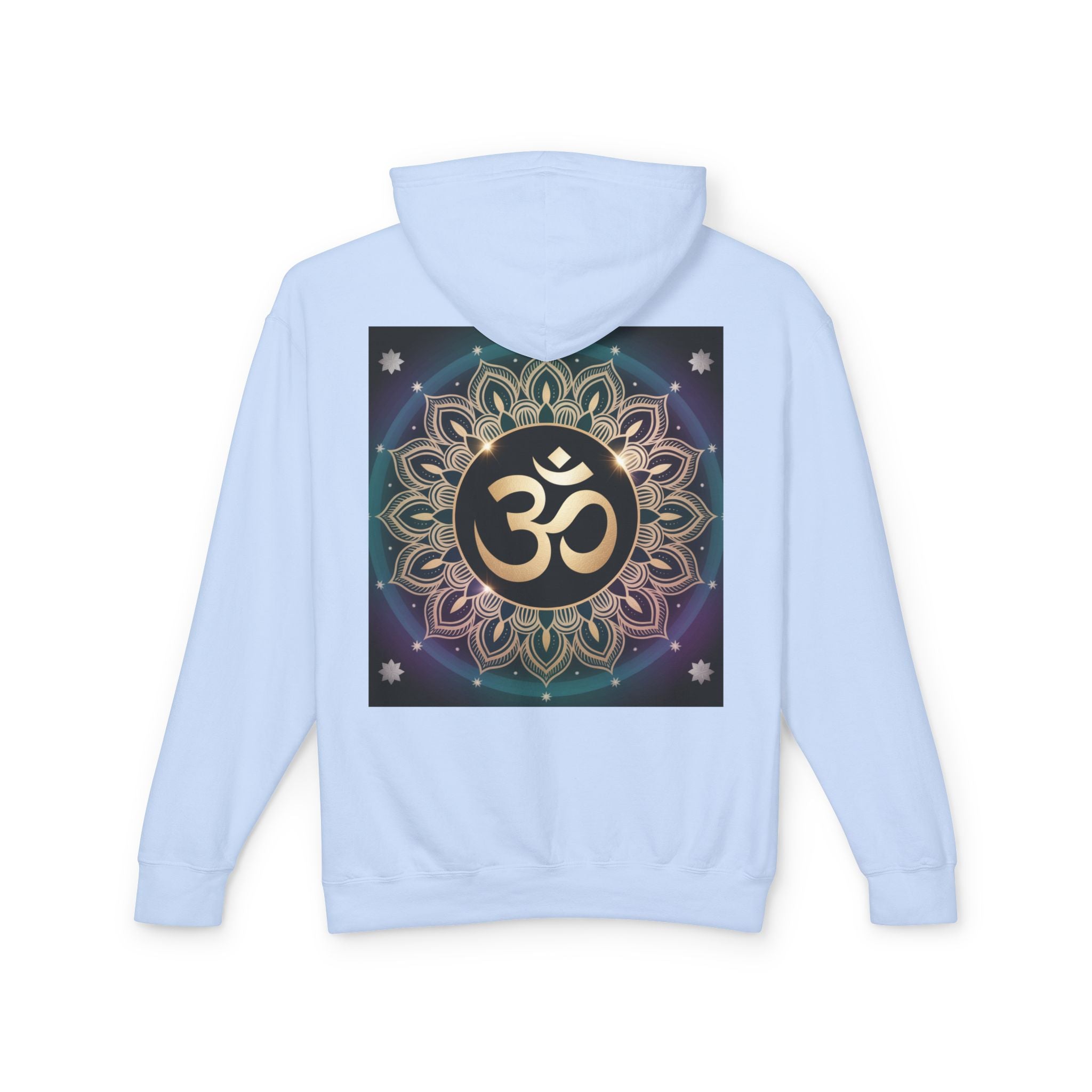 Spiritual Unisex Hoodie, Inspirational Hooded Sweatshirt, Yoga Apparel, Meditation Fashion, Ganesh and Om Design