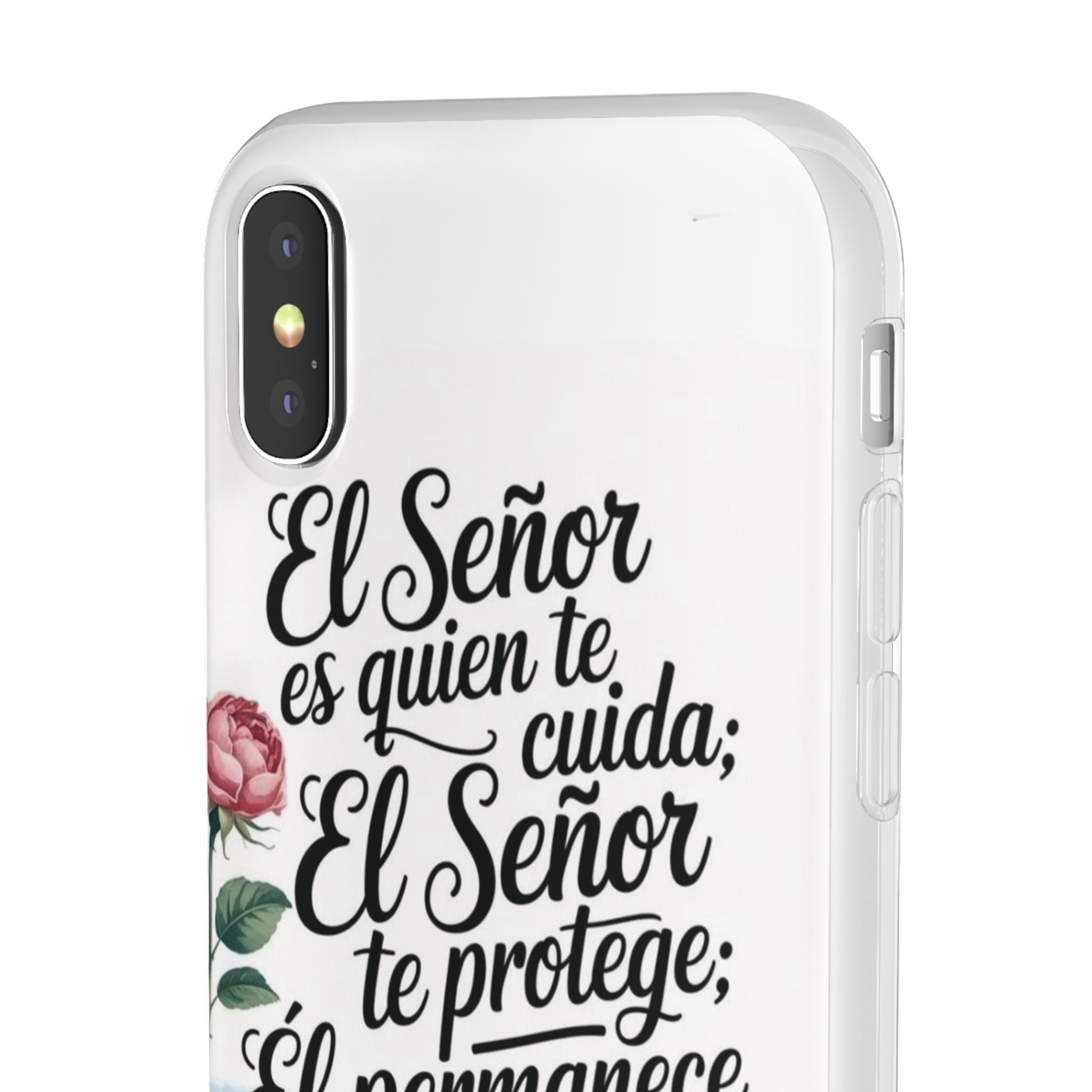 Inspirational Phone Case with Psalm 121:5 Quote, Flexi Case for Protection, Bible Verse Case, Gift for Faith Lovers, Spiritual Décor