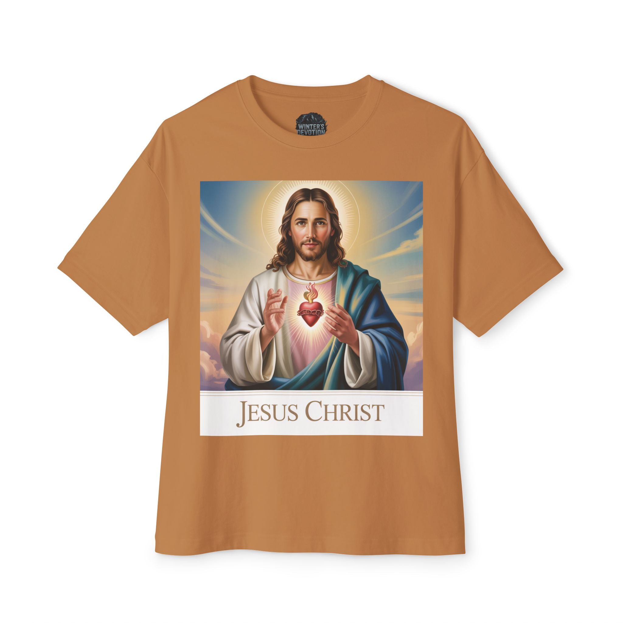 Spiritual Oversized Tee - Vintage Jesus & Virgin Mary Graphic Tee, Faith-Based Fashion, Unisex Gift, Christian Apparel, Nostalgic Tee