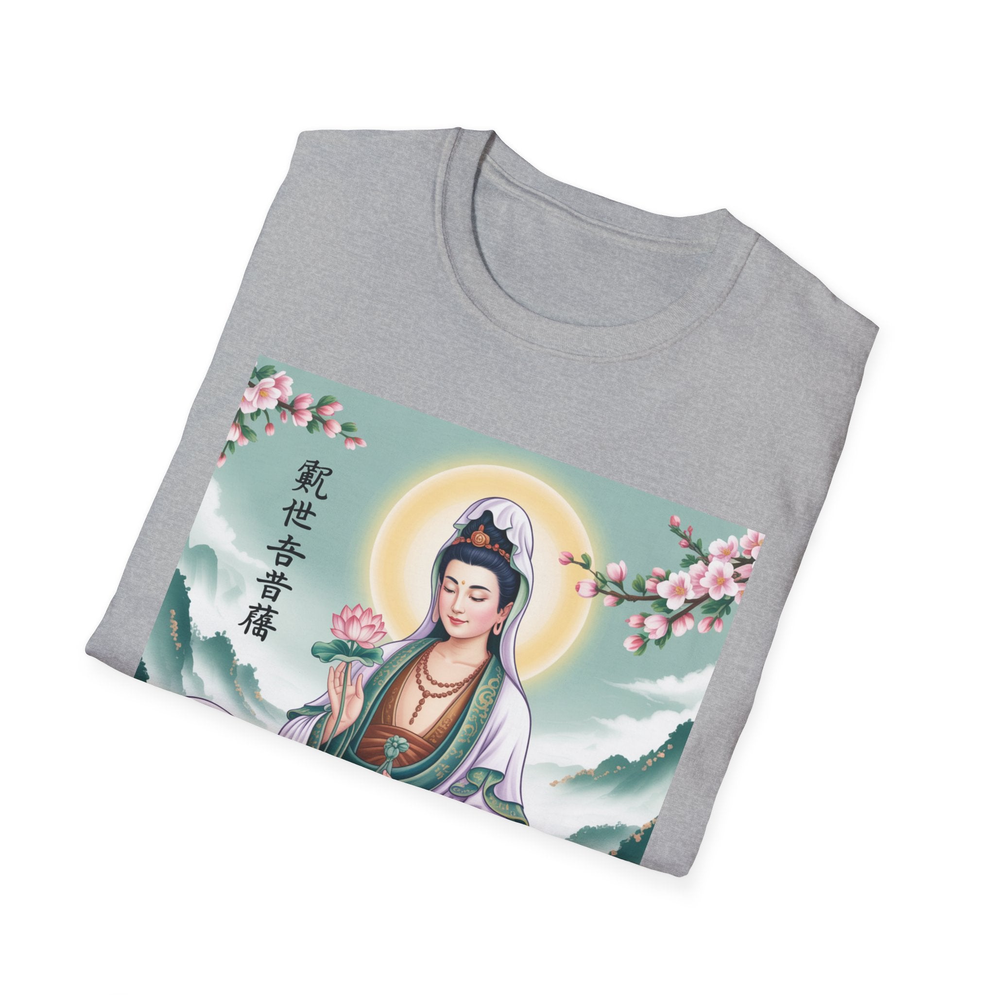 Buddha Guan Yin Graphic T-Shirt, Spiritual Tee, Meditation Top, Zen Apparel, Gift for Yogis, Mindfulness Clothing