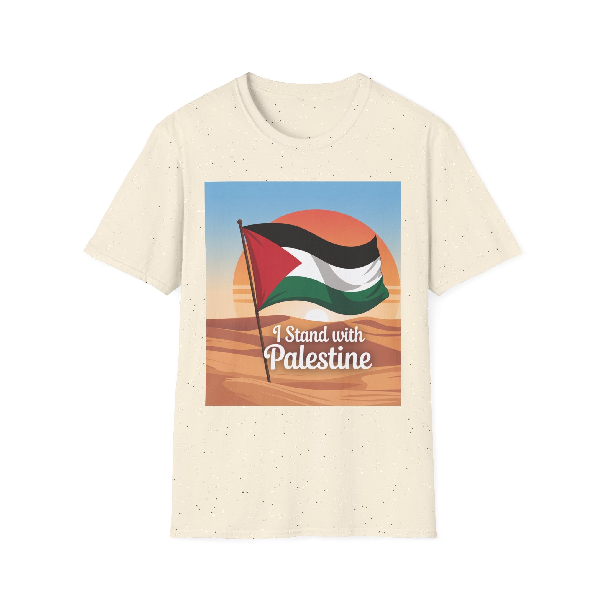 Palestine Pride Unisex Softstyle T-Shirt, Casual Wear, Statement Tee, Gift for Activists, Festival Apparel, Protest Clothing