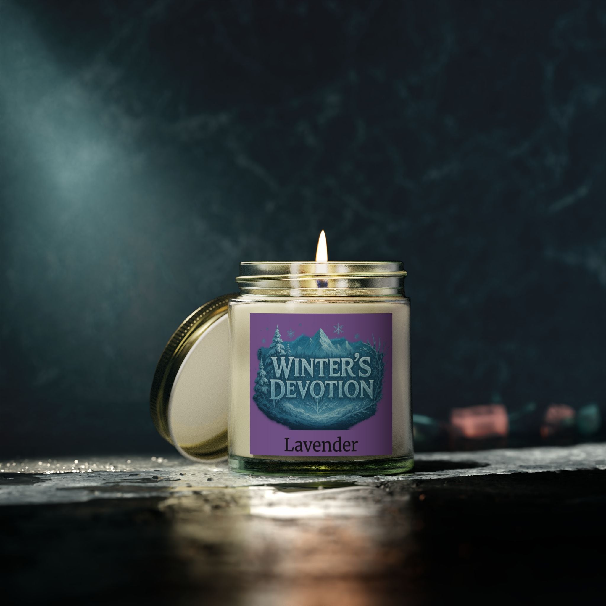 Winter's Devotion Lavender Scented Candle, Cozy Home Fragrance, Relaxation Gift for Her, Aromatherapy Candle for Self-Care, [...]
