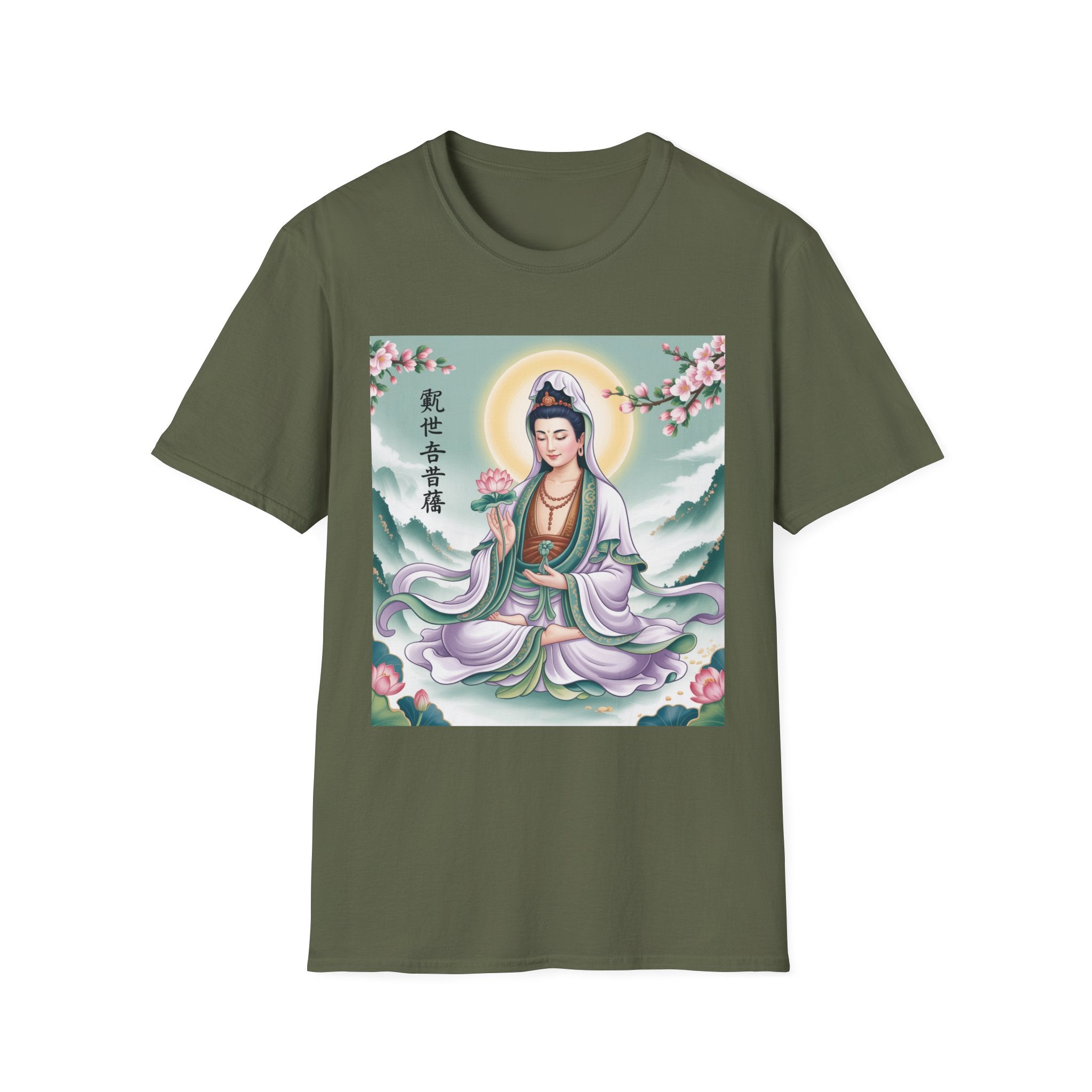 Buddha Guan Yin Graphic T-Shirt, Spiritual Tee, Meditation Top, Zen Apparel, Gift for Yogis, Mindfulness Clothing
