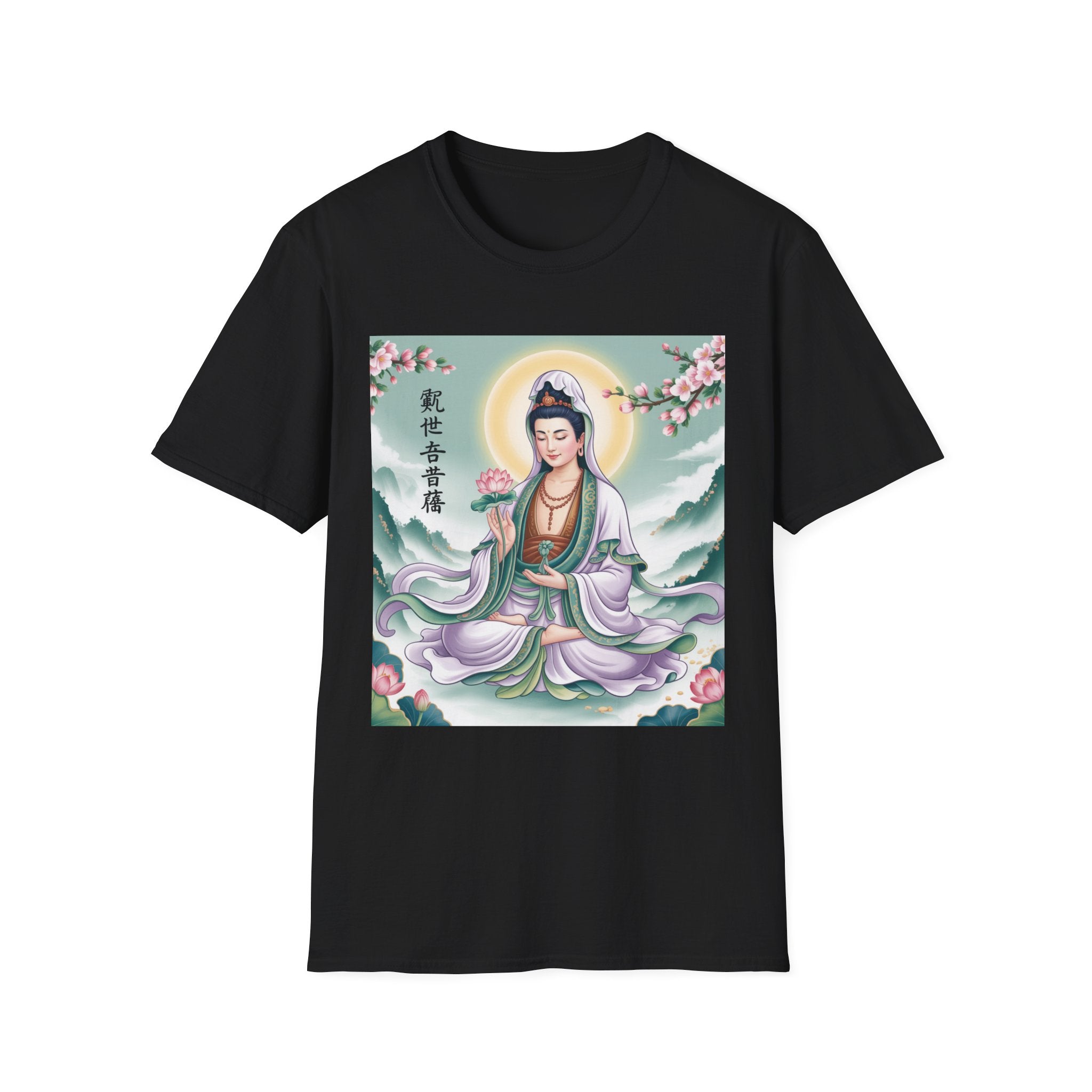 Buddha Guan Yin Graphic T-Shirt, Spiritual Tee, Meditation Top, Zen Apparel, Gift for Yogis, Mindfulness Clothing