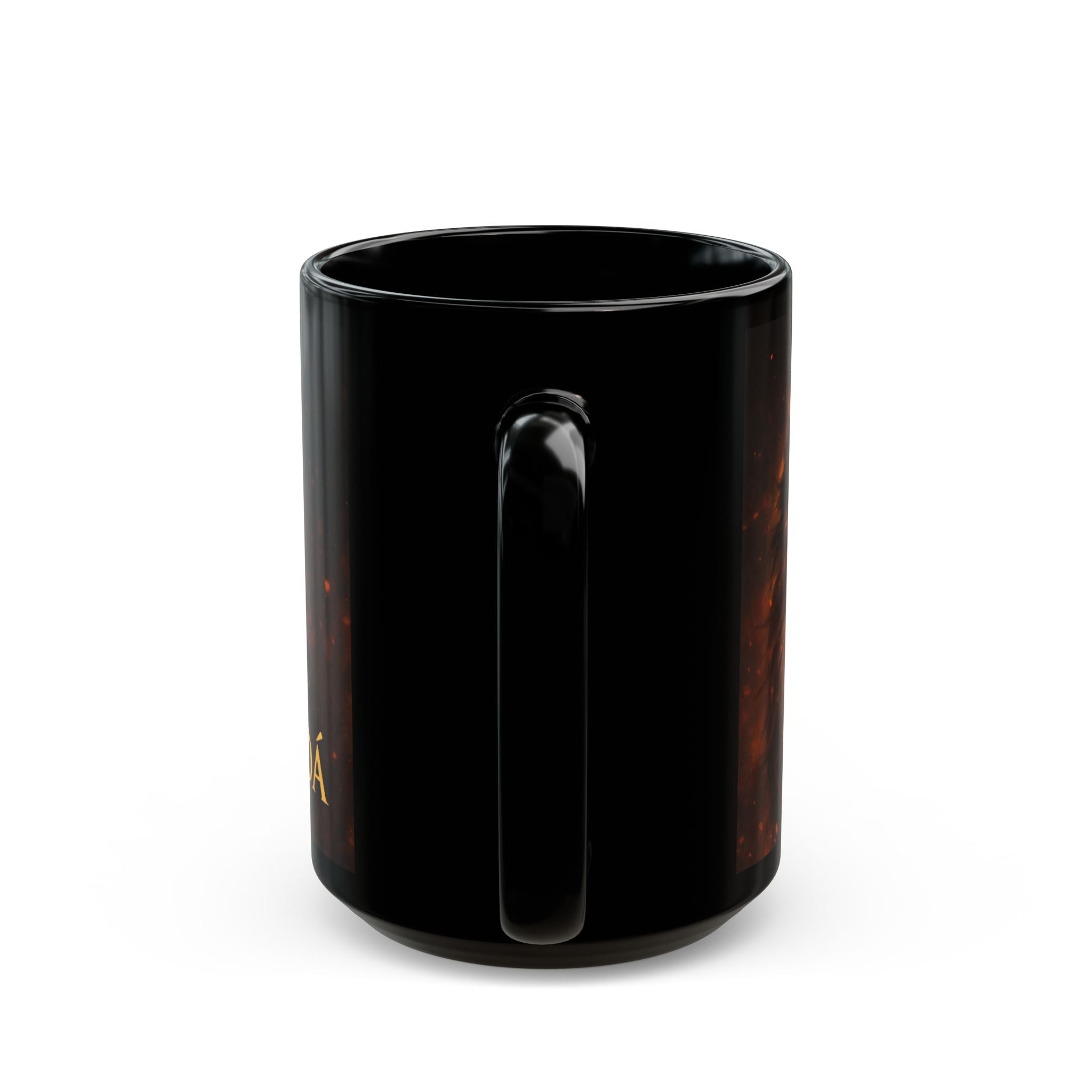 Lion of Judah Black Mug — "El León de la Tribu de Judá" Christian Coffee Cup