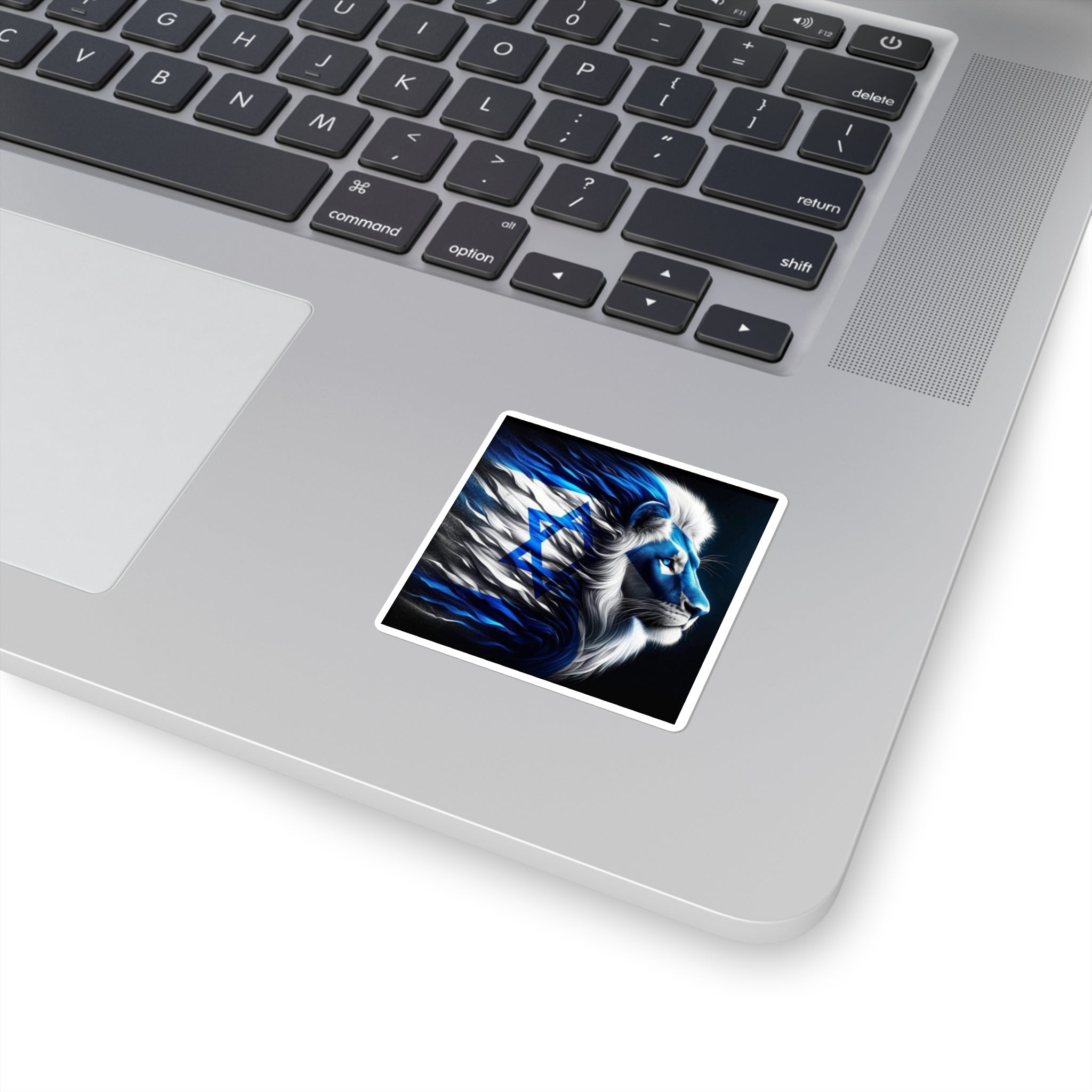 Vibrant Lion Stickers, Pride Stickers, Decor for Laptops, Israel-Themed Art, Dynamic Wall Decor, Gift for Animal Lovers