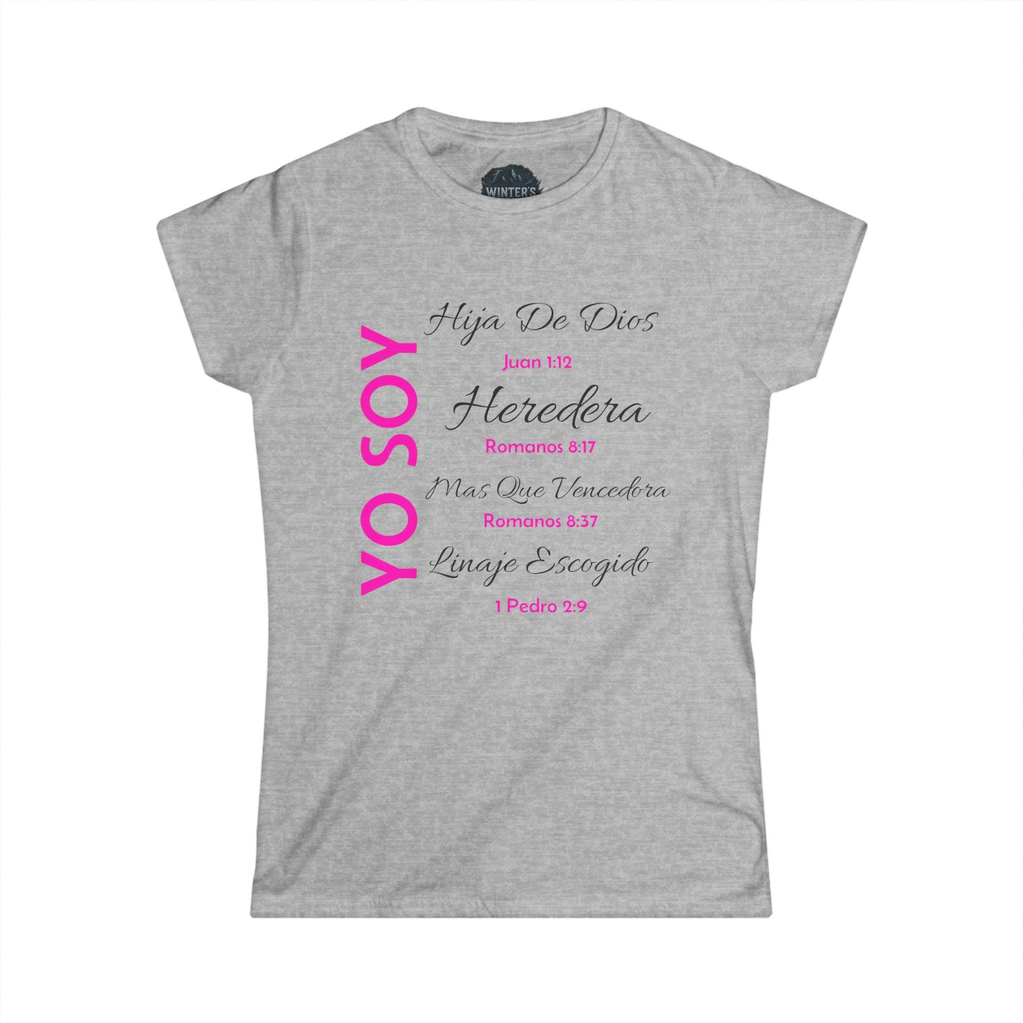 Inspirational Women’s Softstyle Tee, Faith-Based T-Shirt, Christian Apparel, Gift for Her, Motivational Quote Tee