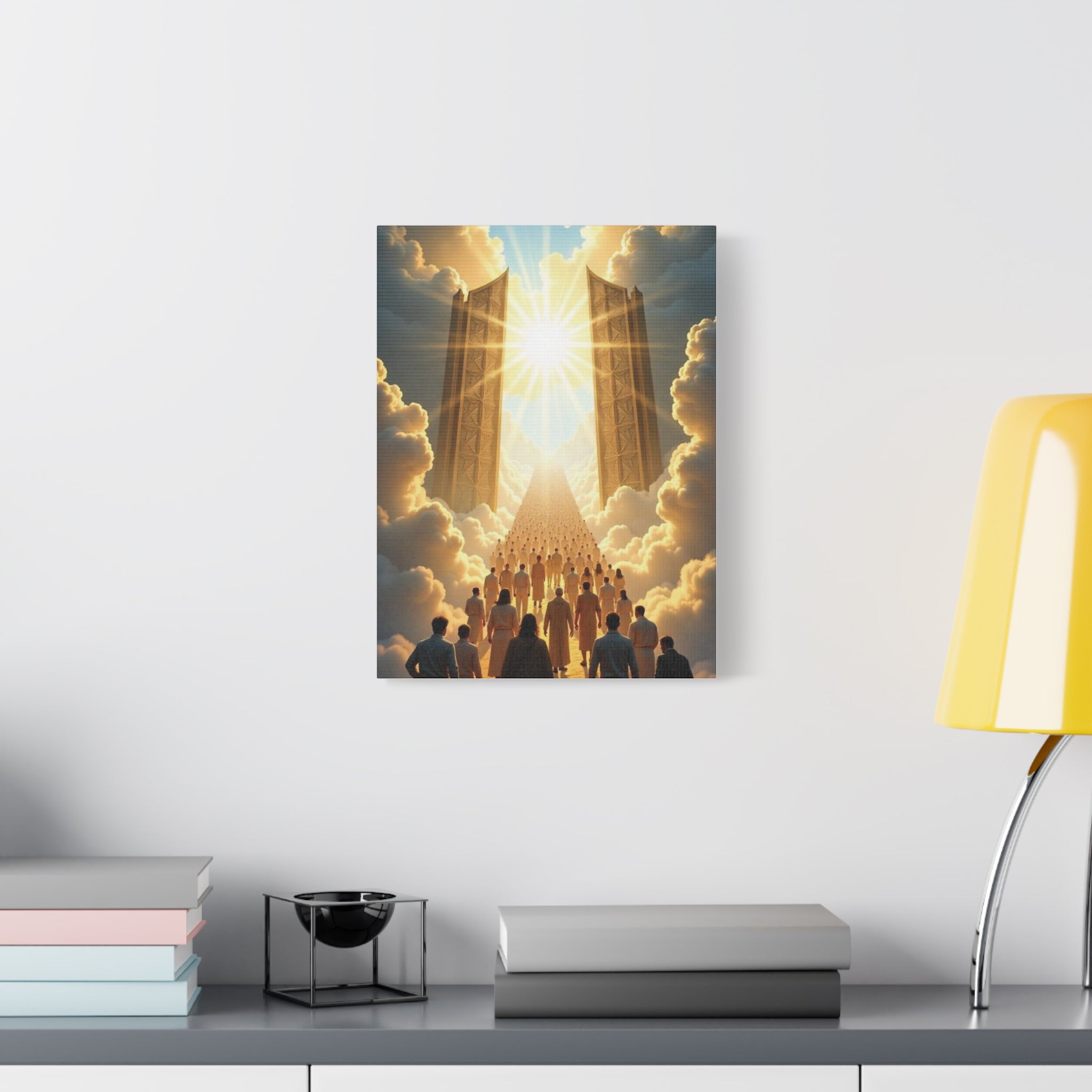 Inspirational Heavens Gate Matte Canvas Art, Uplifting Wall Decor, Hopeful Home Art, Motivational Canvas Print, Spiritual Canvas Decoration