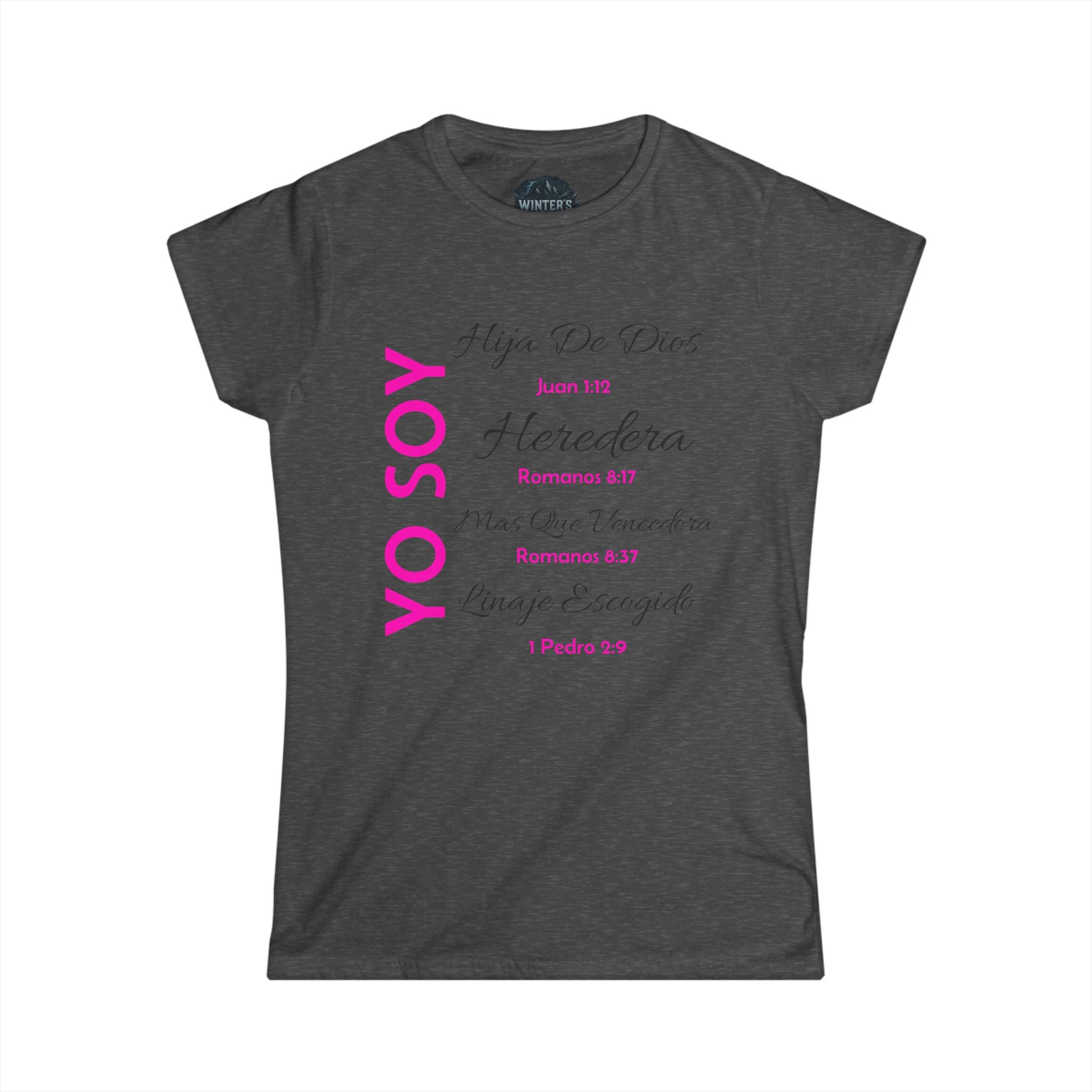 Inspirational Women’s Softstyle Tee, Faith-Based T-Shirt, Christian Apparel, Gift for Her, Motivational Quote Tee