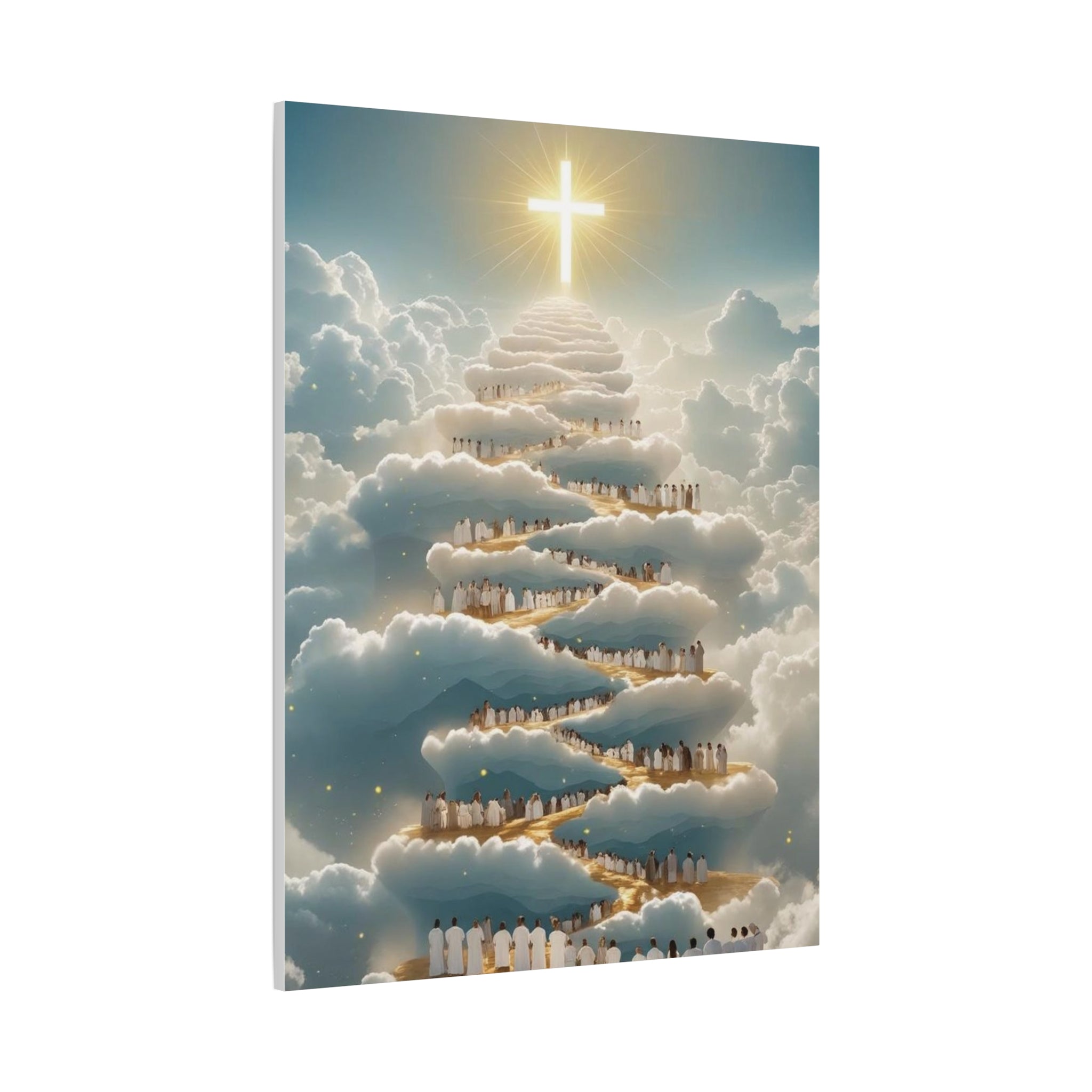 Heavenly Cloud Canvas Art, Spiritual Wall Decor, Christian Home Accent, Inspirational Gift, Faith-Inspired Artwork