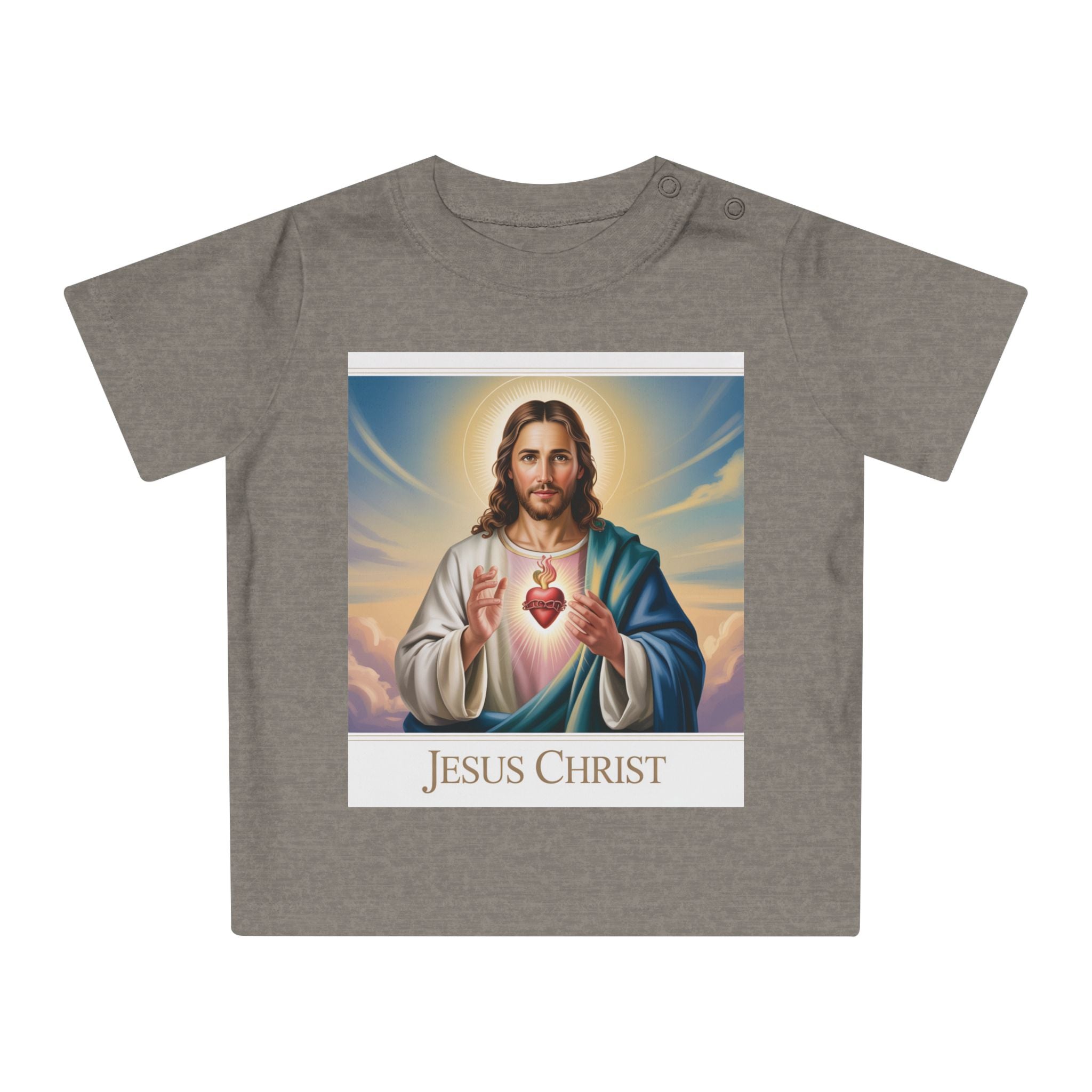 Jesus Christ Baby T-Shirt, Cute Christening Outfit, Infant Religious Apparel, Baby Shower Gift, First Communion Top