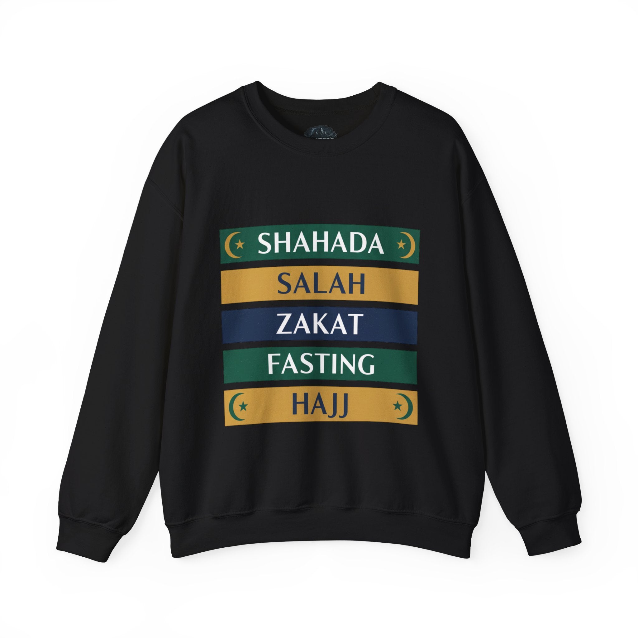 Islamic Pillars Sweatshirt — Shahada, Salah, Zakat, Fasting, Hajj Crewneck