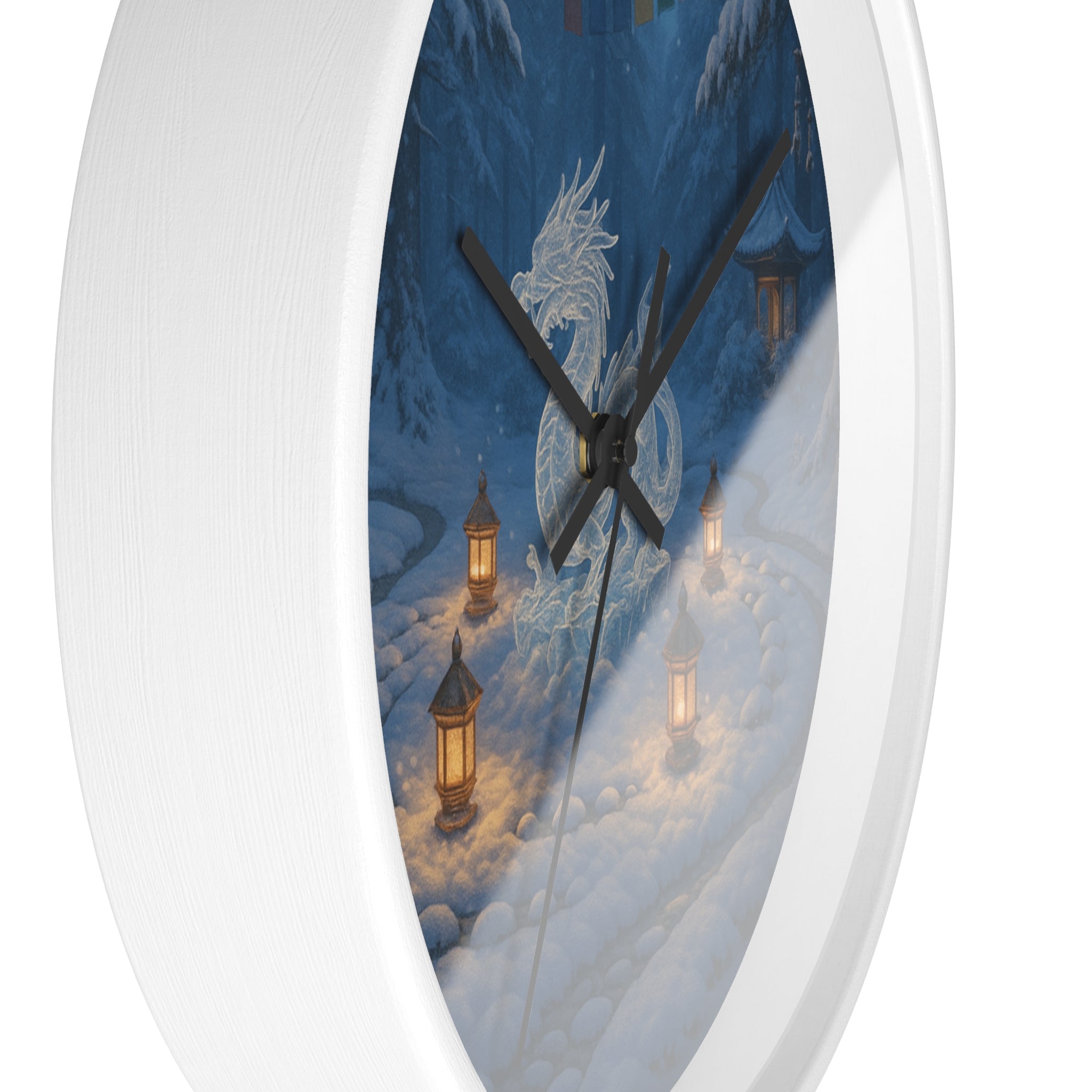 Serene Dragon Wall Clock - Cozy Home Decor, Fantasy Clock, Unique Gift for Dragons Lovers, Timeless Elegance, Asian-Inspired Style