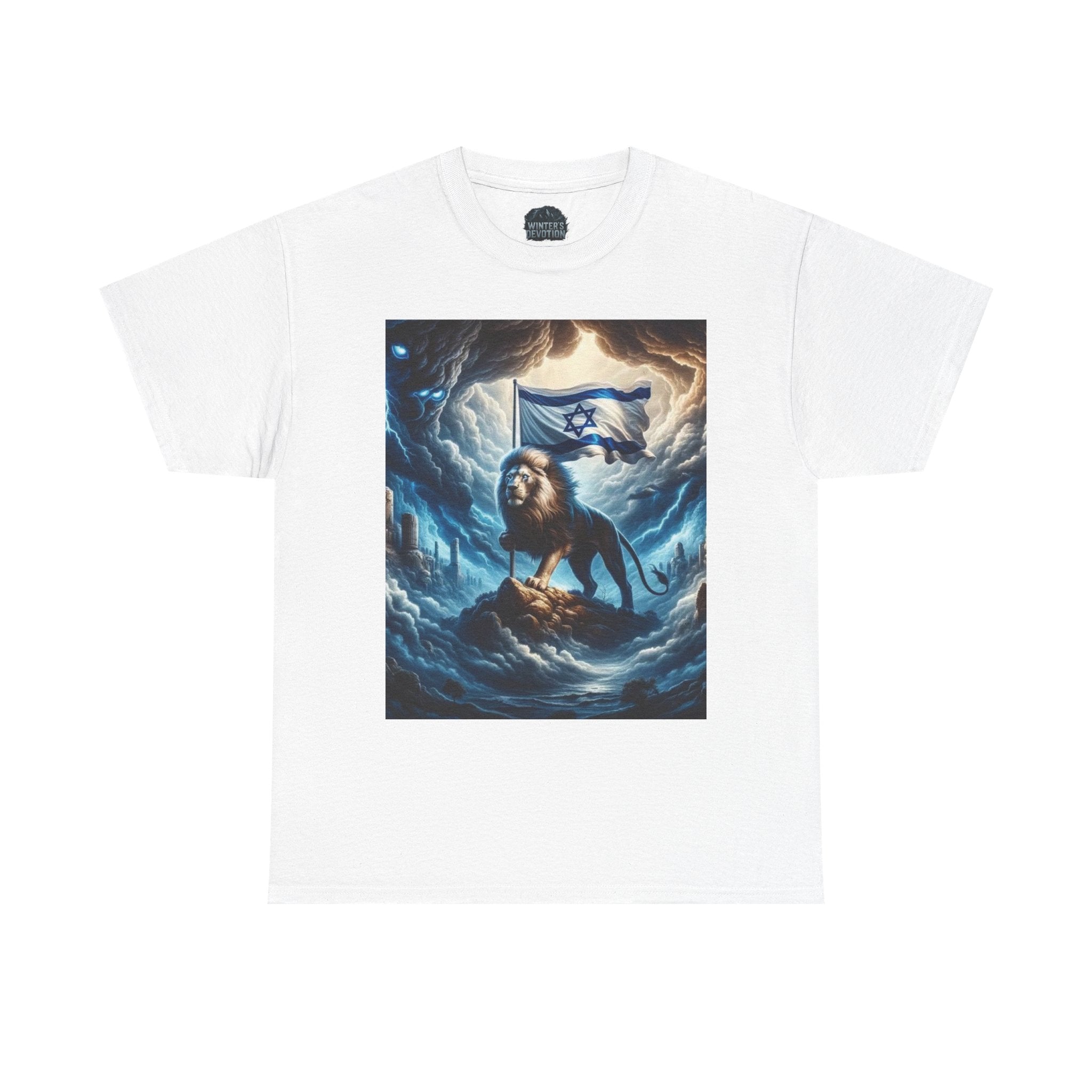 Majestic Lion Unisex Heavy Cotton Tee - Inspirational Apparel, Gift for Animal Lovers, Graphic Tee, Unique T-Shirt, Casual Wear