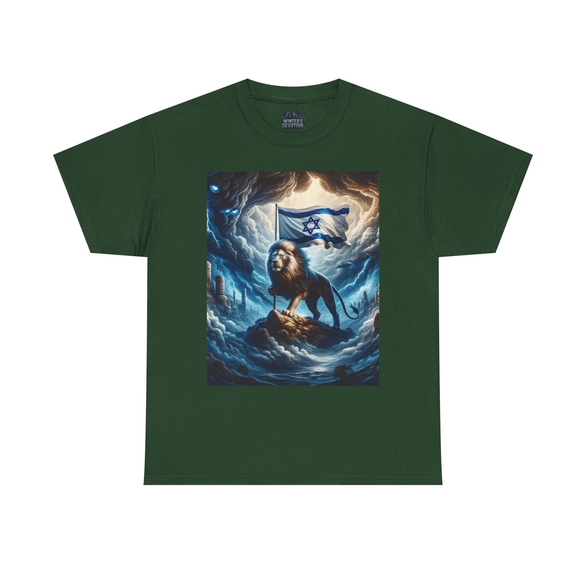 Majestic Lion Unisex Heavy Cotton Tee - Inspirational Apparel, Gift for Animal Lovers, Graphic Tee, Unique T-Shirt, Casual Wear