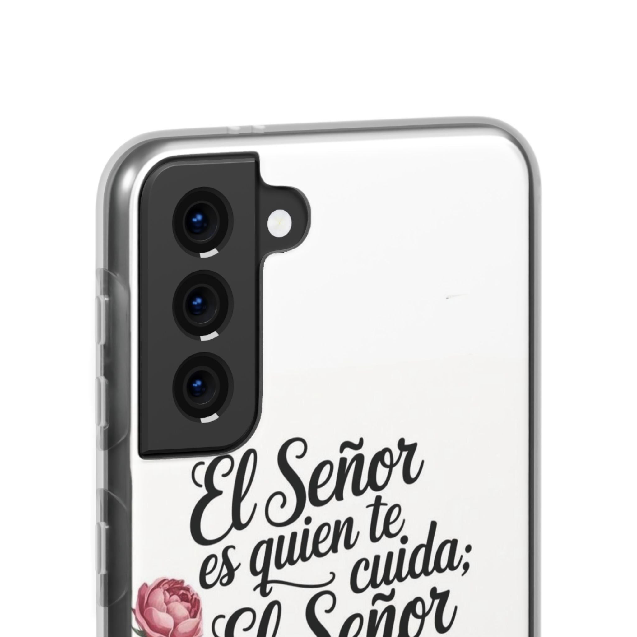 Inspirational Phone Case with Psalm 121:5 Quote, Flexi Case for Protection, Bible Verse Case, Gift for Faith Lovers, Spiritual Décor