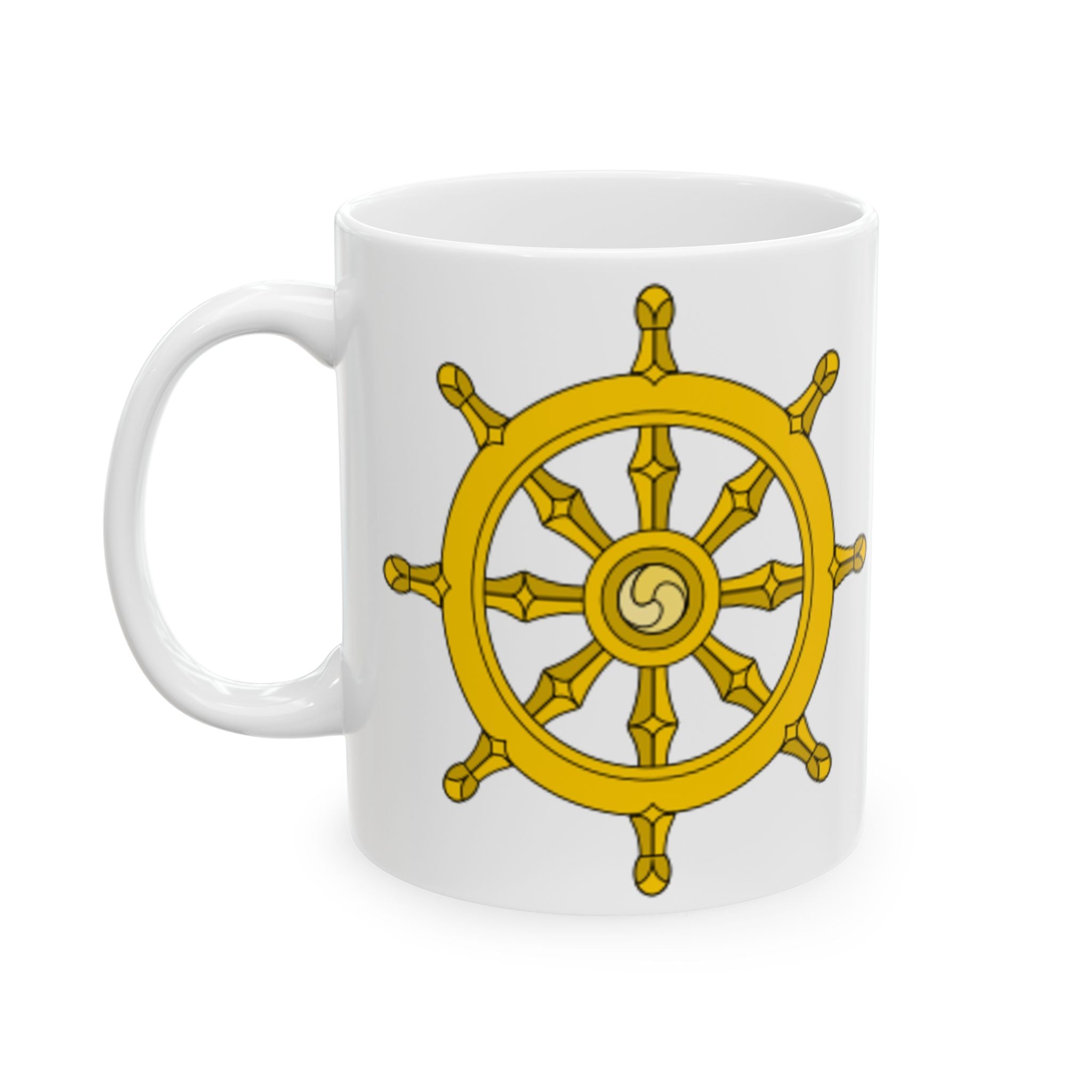 Serene Guan Yin/Avalokiteshvara Ceramic Mug - Perfect Gift for Mindfulness, Tea Lovers, Inspirational Decor, Buddhist Art, Meditation Enthusiasts