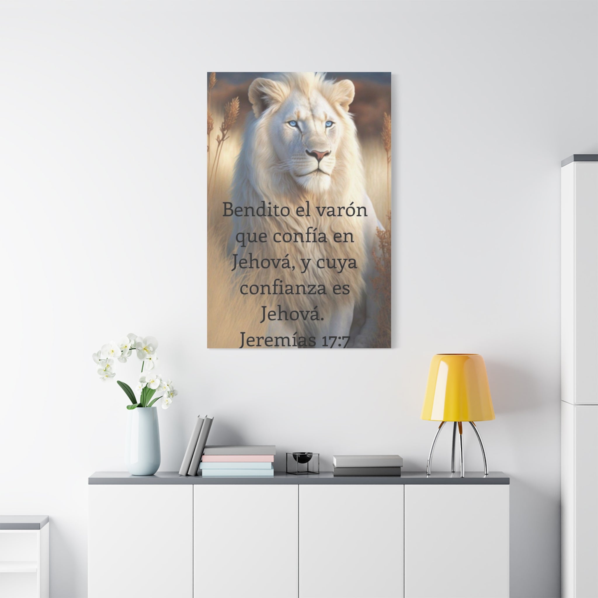 Inspirational Art Print, Motivational Wall Decor, Animal Lover Gift, Religious Home Decoration, Uplifting Quote Canvas