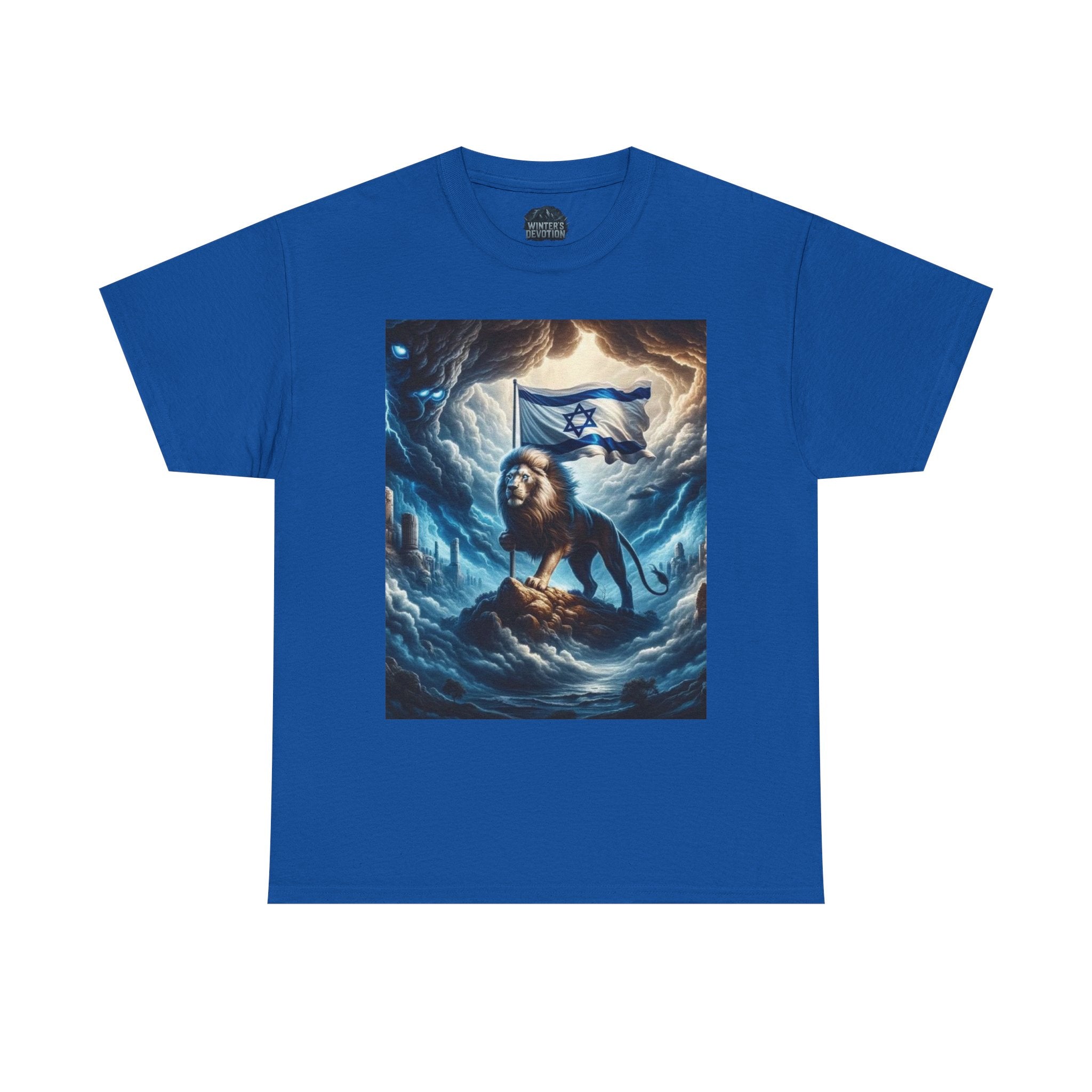 Majestic Lion Unisex Heavy Cotton Tee - Inspirational Apparel, Gift for Animal Lovers, Graphic Tee, Unique T-Shirt, Casual Wear