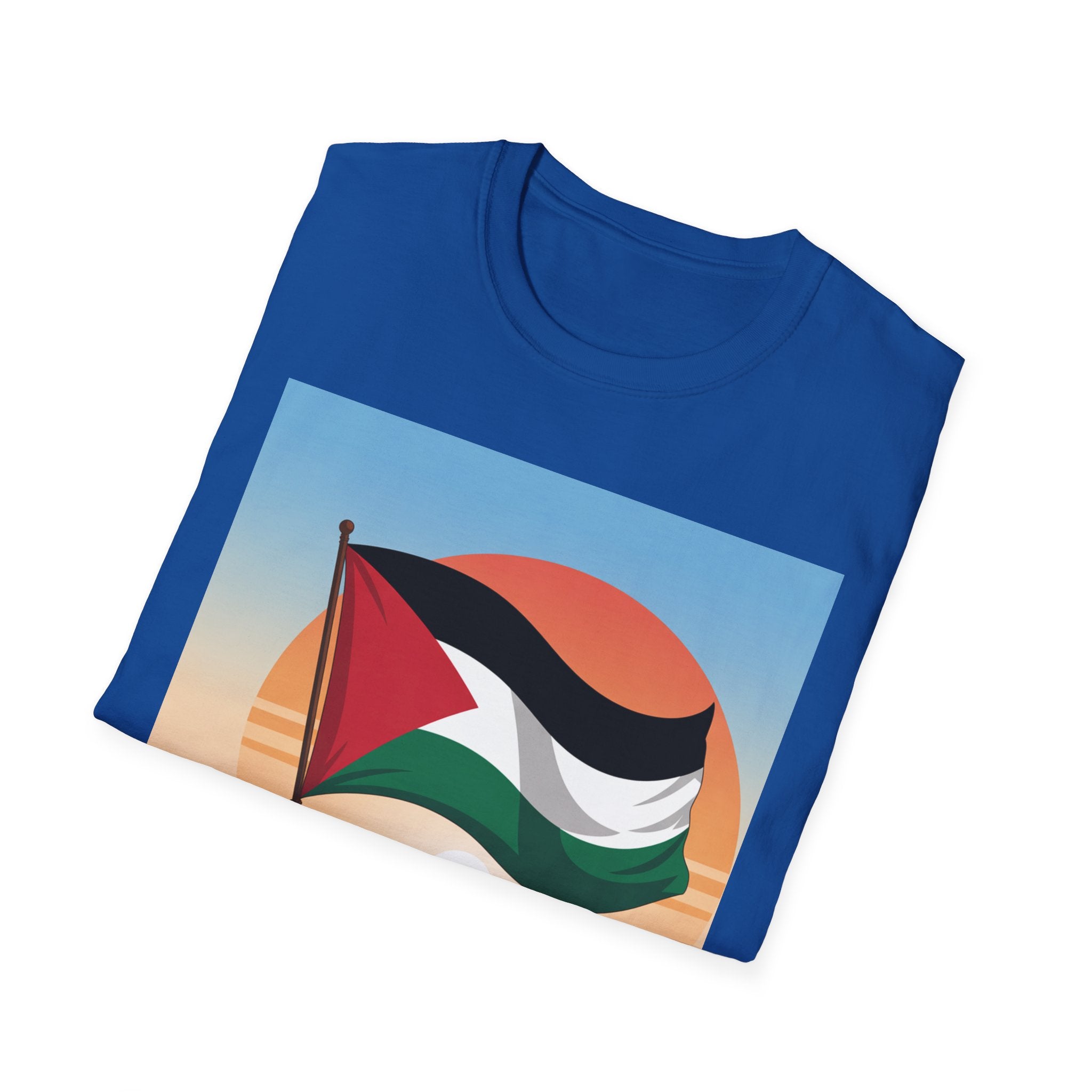 Palestine Pride Unisex Softstyle T-Shirt, Casual Wear, Statement Tee, Gift for Activists, Festival Apparel, Protest Clothing