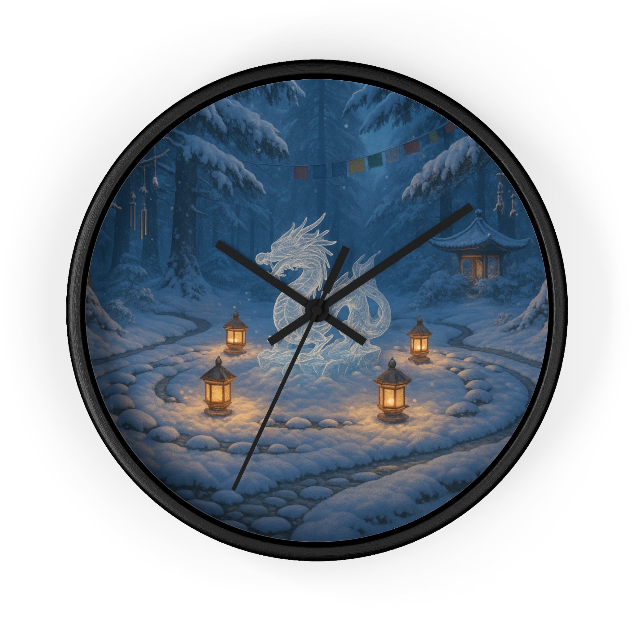 Serene Dragon Wall Clock - Cozy Home Decor, Fantasy Clock, Unique Gift for Dragons Lovers, Timeless Elegance, Asian-Inspired Style