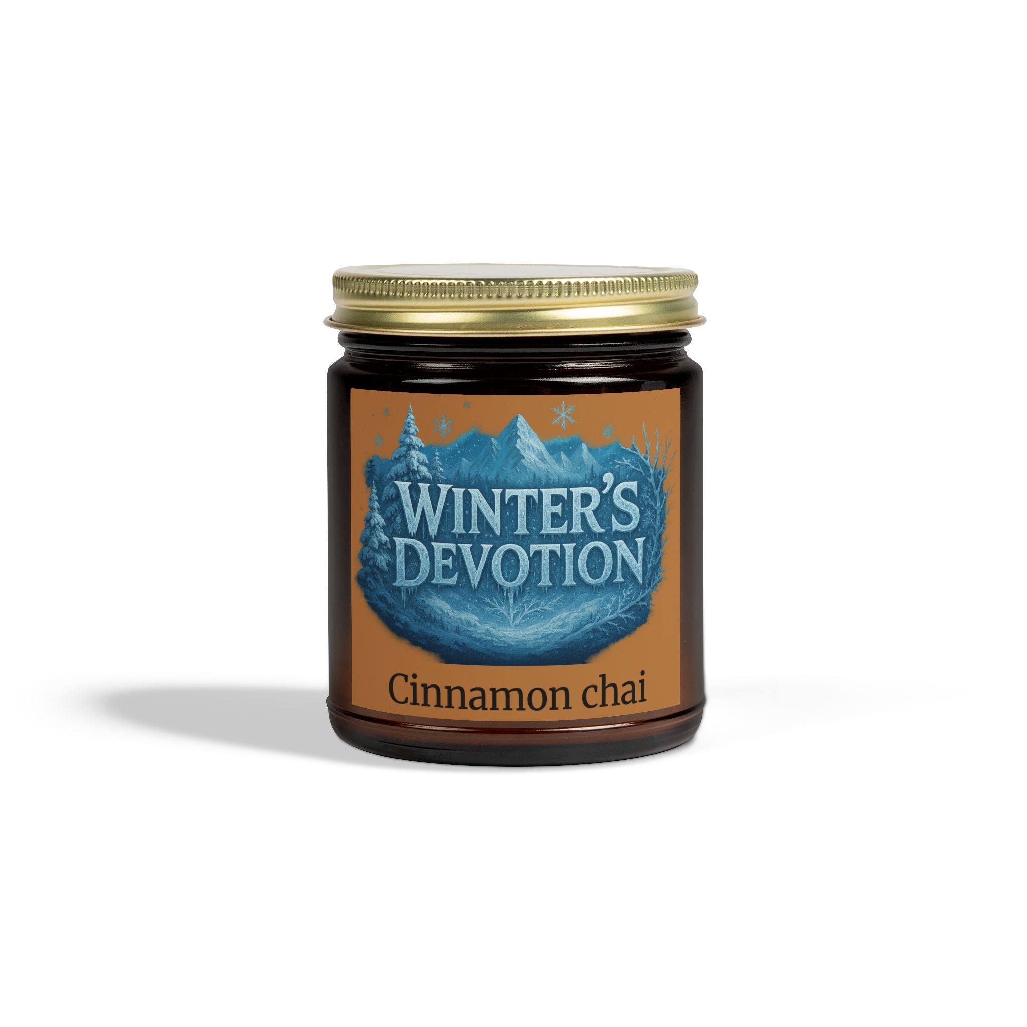 Winter's Devotion Scented Candles - Cozy Cinnamon Chai Aromatherapy, Relaxation, Home Decor, Gifts, Candles for Holidays