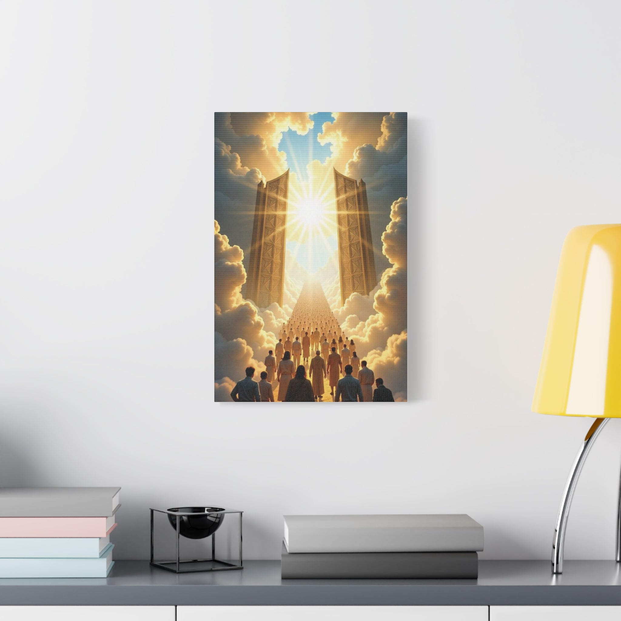 Inspirational Heavens Gate Matte Canvas Art, Uplifting Wall Decor, Hopeful Home Art, Motivational Canvas Print, Spiritual Canvas Decoration