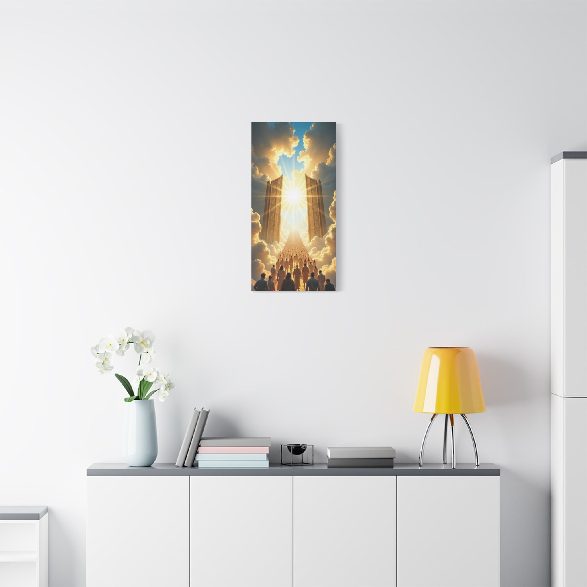 Inspirational Heavens Gate Matte Canvas Art, Uplifting Wall Decor, Hopeful Home Art, Motivational Canvas Print, Spiritual Canvas Decoration