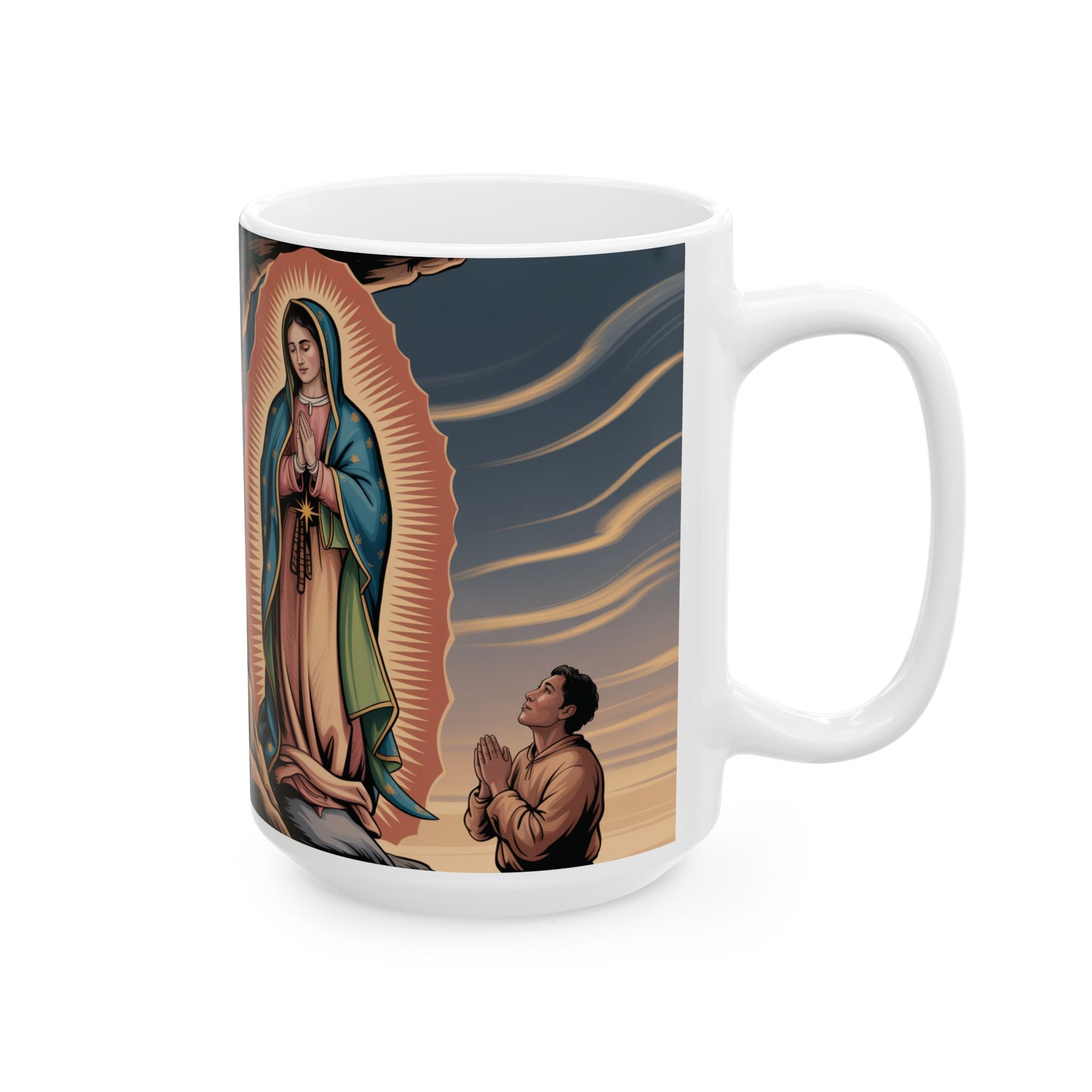 Jesus Christ/ Virgin Mary Mug, Spiritual Drinking Cup, Faith-Inspired Gift, Christian Keychains, Church Celebration, Inspirational Motivational