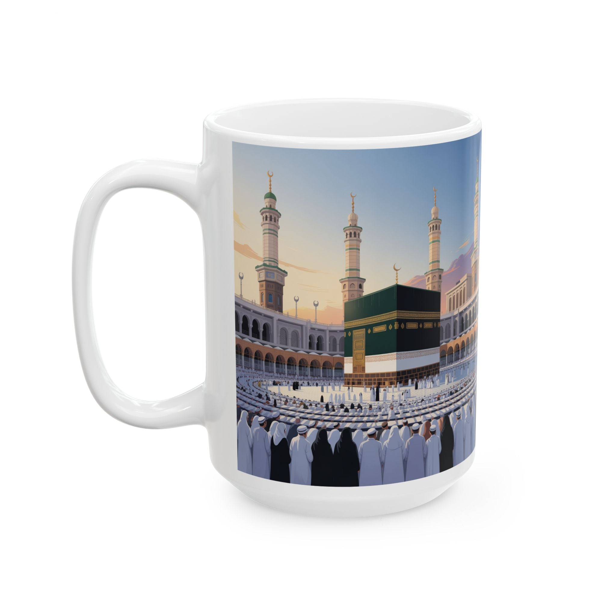 Islamic Calligraphy Ceramic Mug - 11oz & 15oz, Gift for Ramadan, Arabic Art Coffee Cup, Home Decor, Islamic Decor
