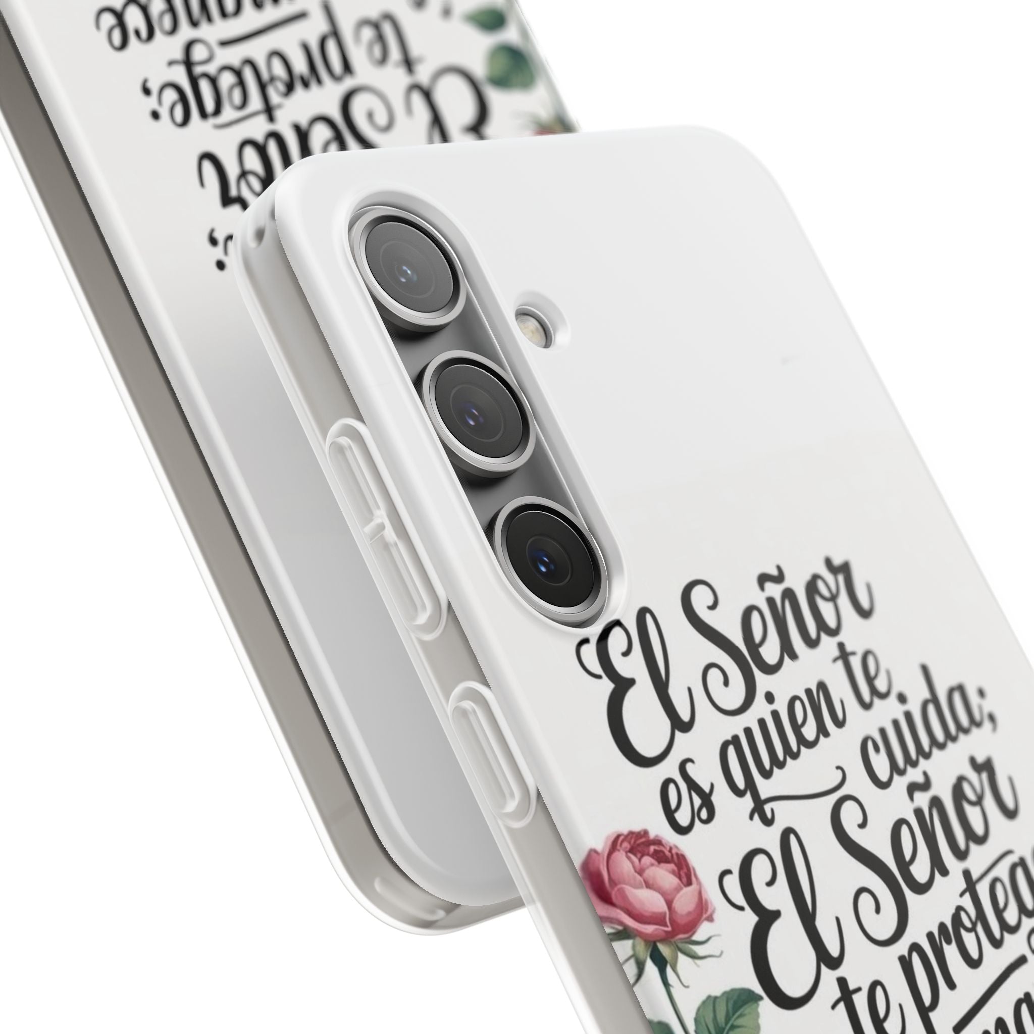 Inspirational Phone Case with Psalm 121:5 Quote, Flexi Case for Protection, Bible Verse Case, Gift for Faith Lovers, Spiritual Décor