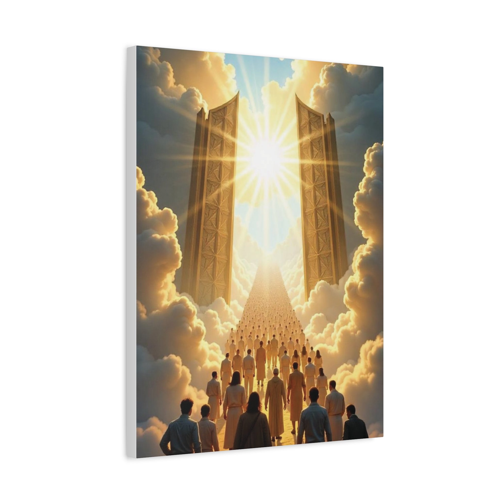 Inspirational Heavens Gate Matte Canvas Art, Uplifting Wall Decor, Hopeful Home Art, Motivational Canvas Print, Spiritual Canvas Decoration