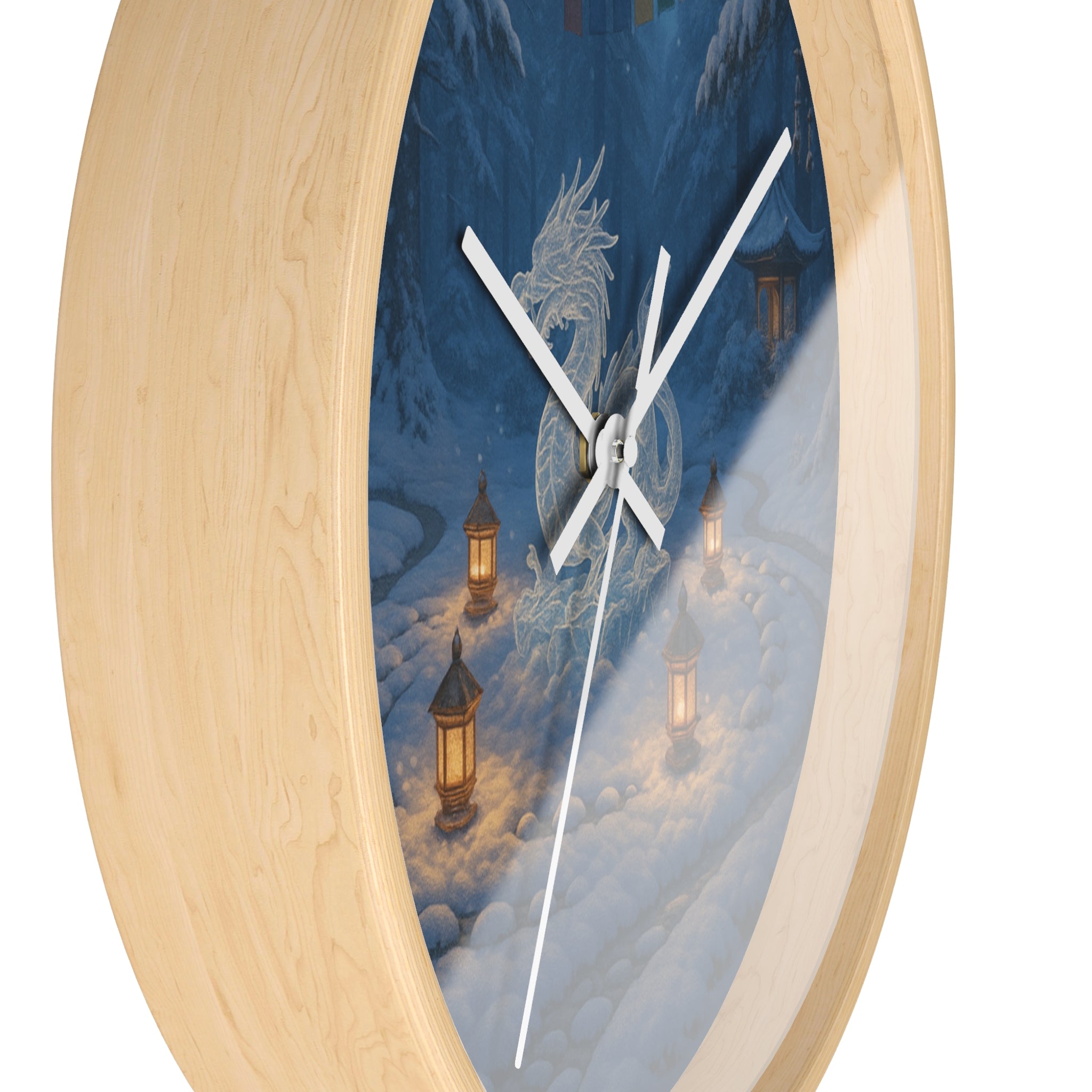 Serene Dragon Wall Clock - Cozy Home Decor, Fantasy Clock, Unique Gift for Dragons Lovers, Timeless Elegance, Asian-Inspired Style