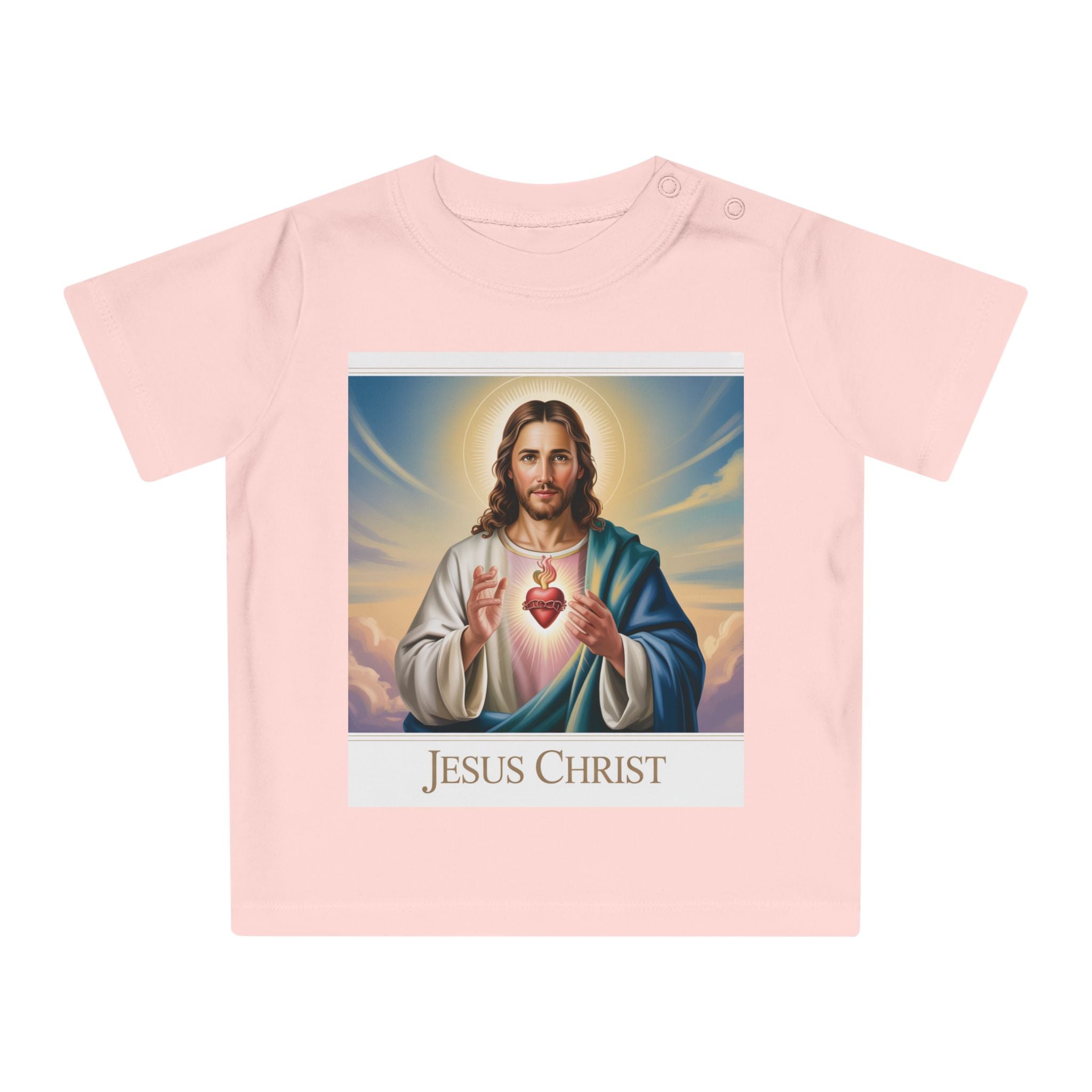 Jesus Christ Baby T-Shirt, Cute Christening Outfit, Infant Religious Apparel, Baby Shower Gift, First Communion Top