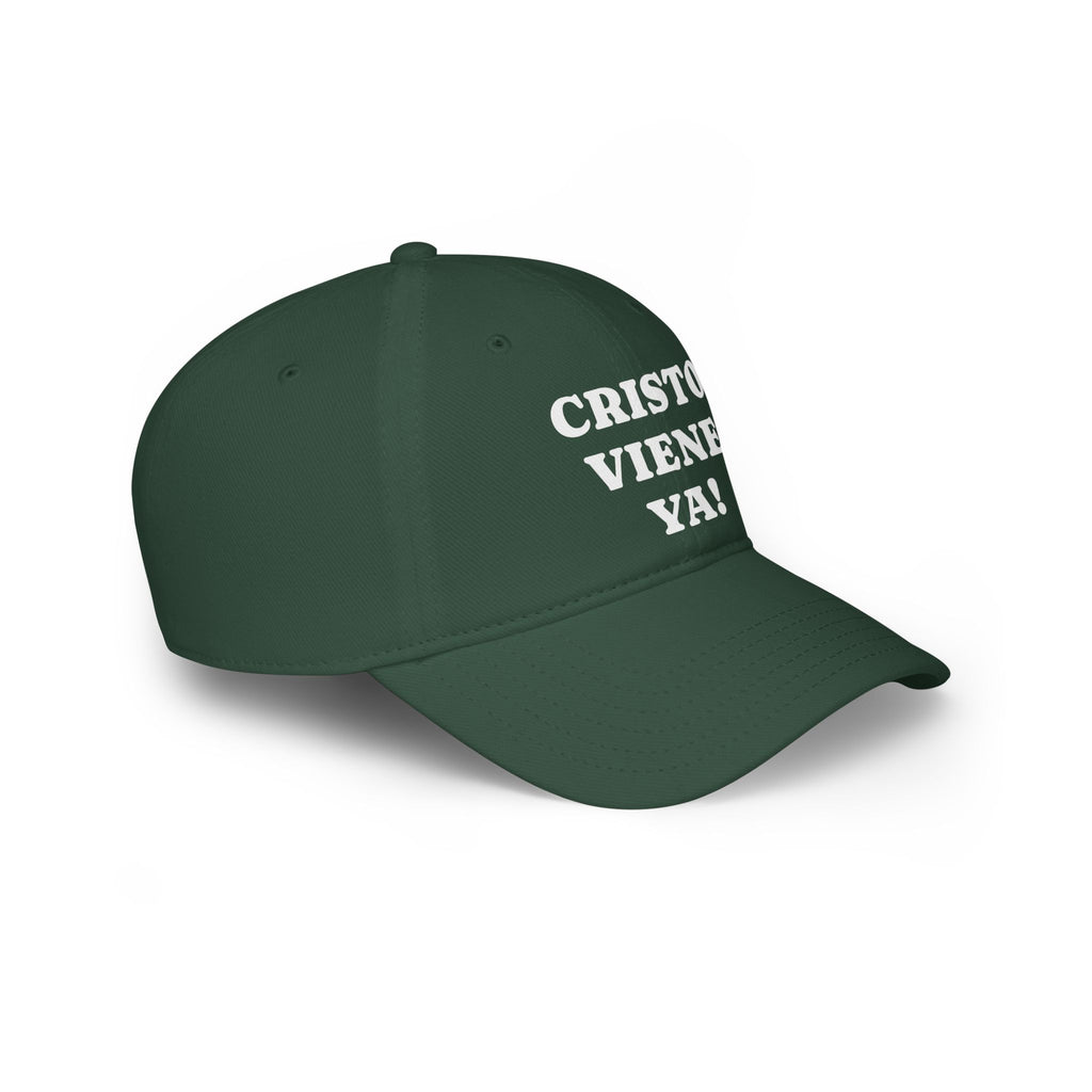 Cristo Viene Yaa Gorra, Vibrant Religious Baseball Cap, Faith Hat, Christian Hat, Gift for Believers, Red Cap with Text