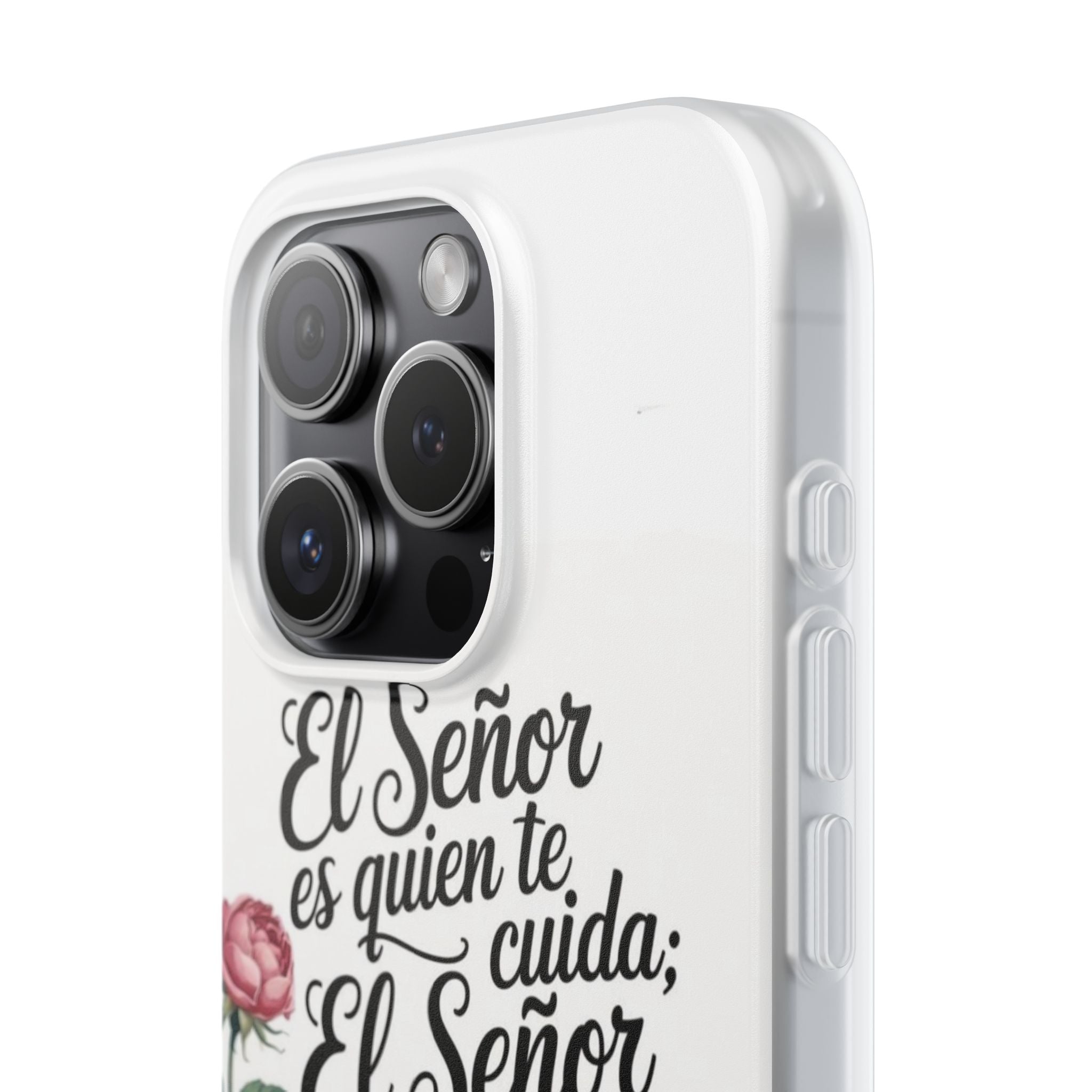Inspirational Phone Case with Psalm 121:5 Quote, Flexi Case for Protection, Bible Verse Case, Gift for Faith Lovers, Spiritual Décor
